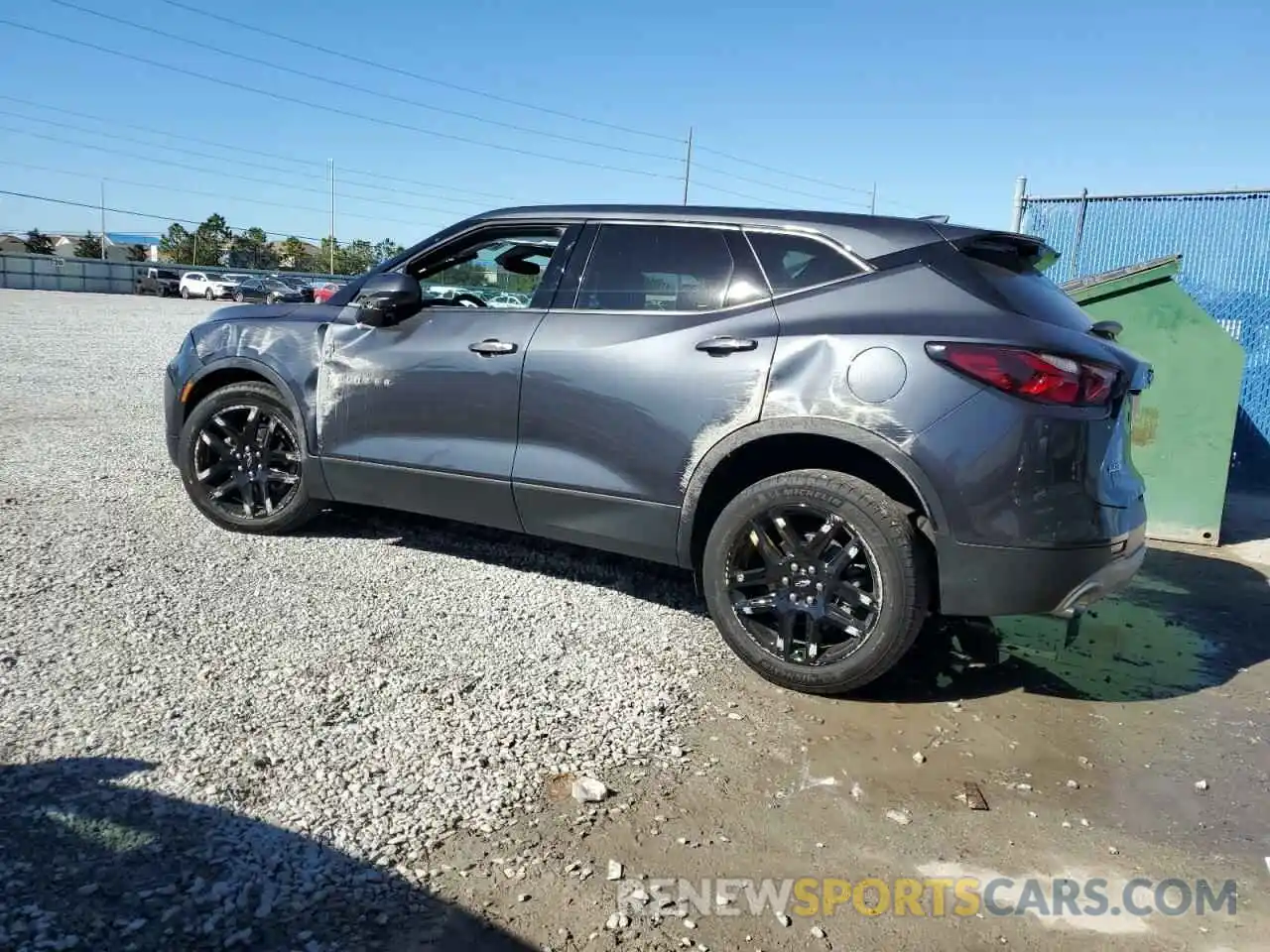 2 Photograph of a damaged car 3GNKBCR4XNS115450 CHEVROLET BLAZER 2022