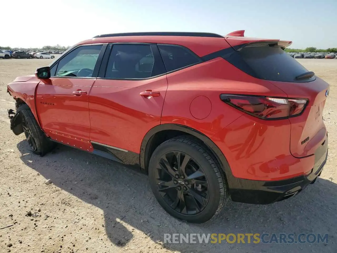 2 Photograph of a damaged car 3GNKBERS1NS114973 CHEVROLET BLAZER 2022