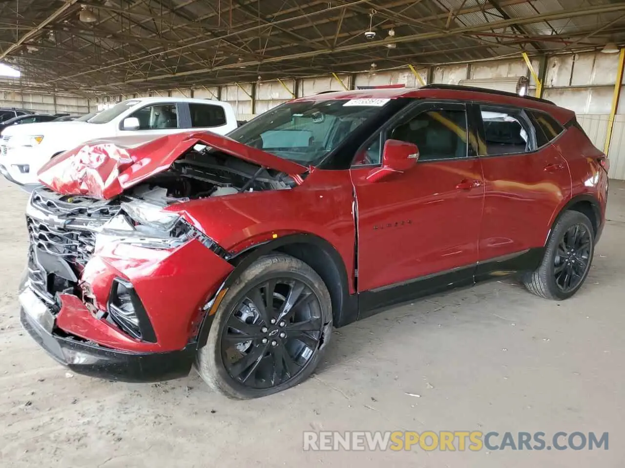 1 Photograph of a damaged car 3GNKBERS1NS116190 CHEVROLET BLAZER 2022