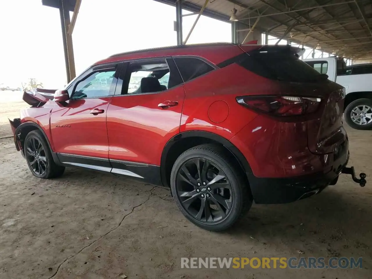 2 Photograph of a damaged car 3GNKBERS1NS116190 CHEVROLET BLAZER 2022