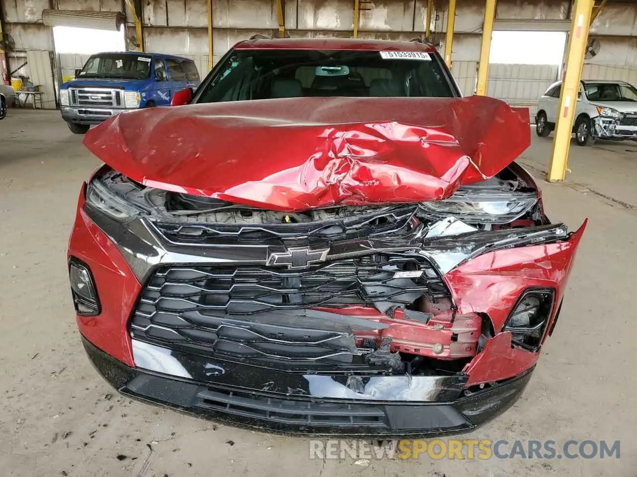 5 Photograph of a damaged car 3GNKBERS1NS116190 CHEVROLET BLAZER 2022