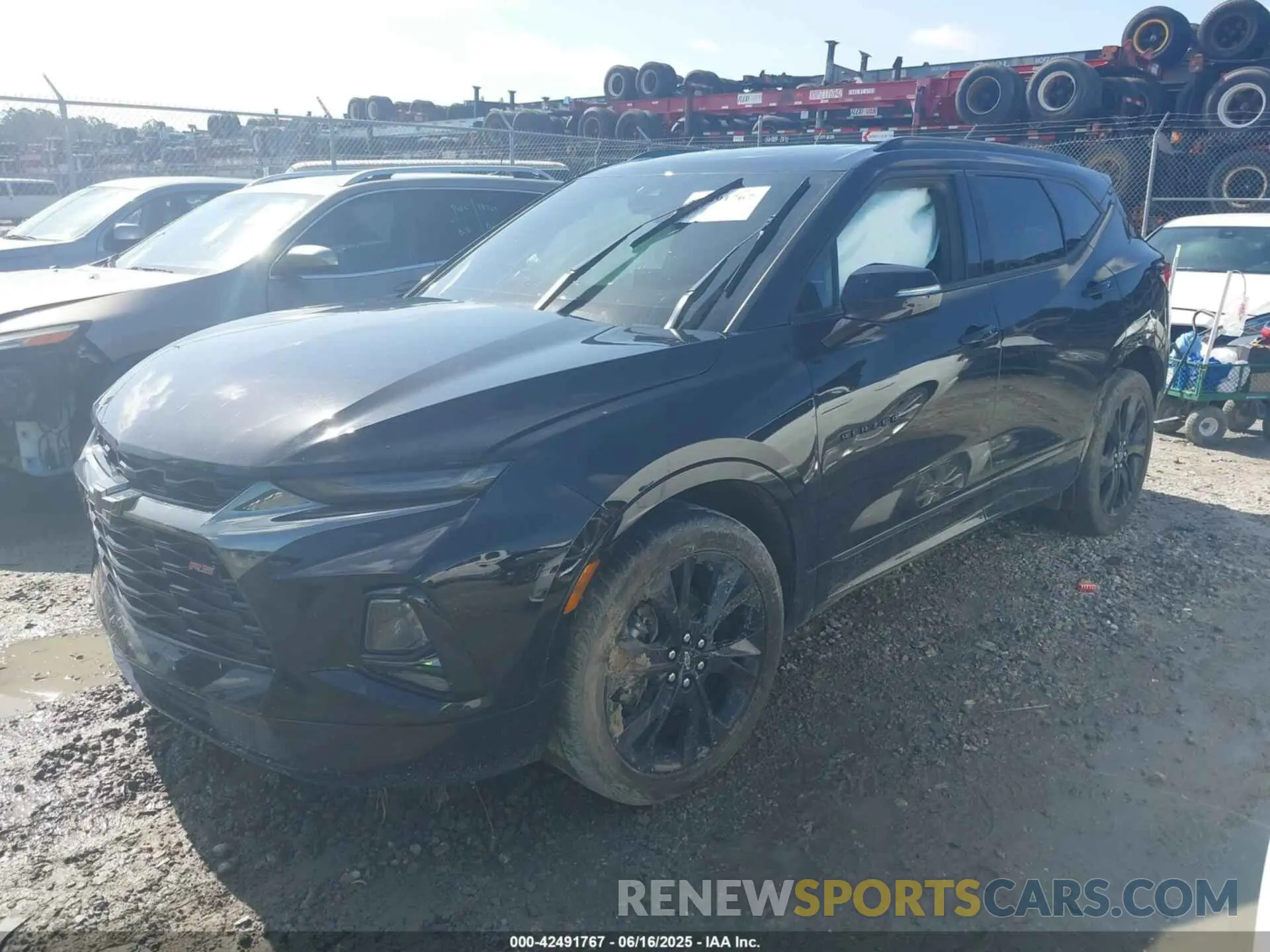 2 Photograph of a damaged car 3GNKBERS1NS235664 CHEVROLET BLAZER 2022