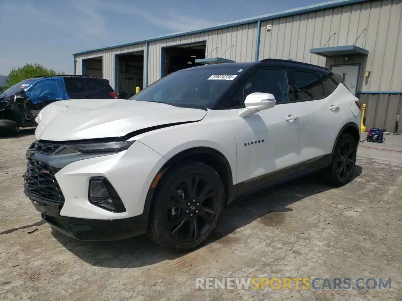 1 Photograph of a damaged car 3GNKBERS2NS232482 CHEVROLET BLAZER 2022