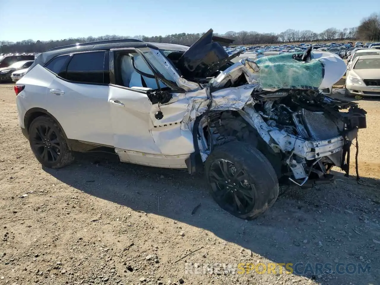 4 Photograph of a damaged car 3GNKBERS4NS134747 CHEVROLET BLAZER 2022