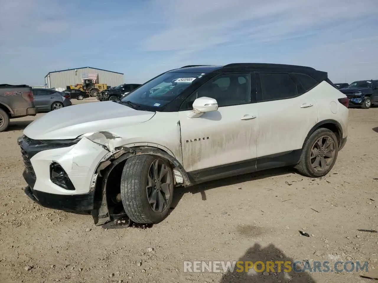 1 Photograph of a damaged car 3GNKBERS6NS143918 CHEVROLET BLAZER 2022