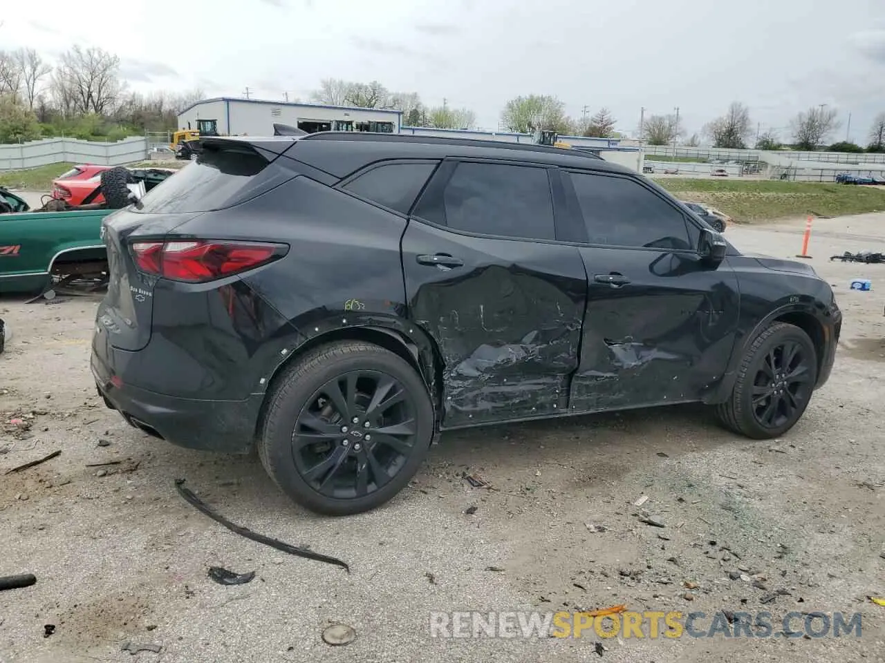 3 Photograph of a damaged car 3GNKBERS7NS131700 CHEVROLET BLAZER 2022