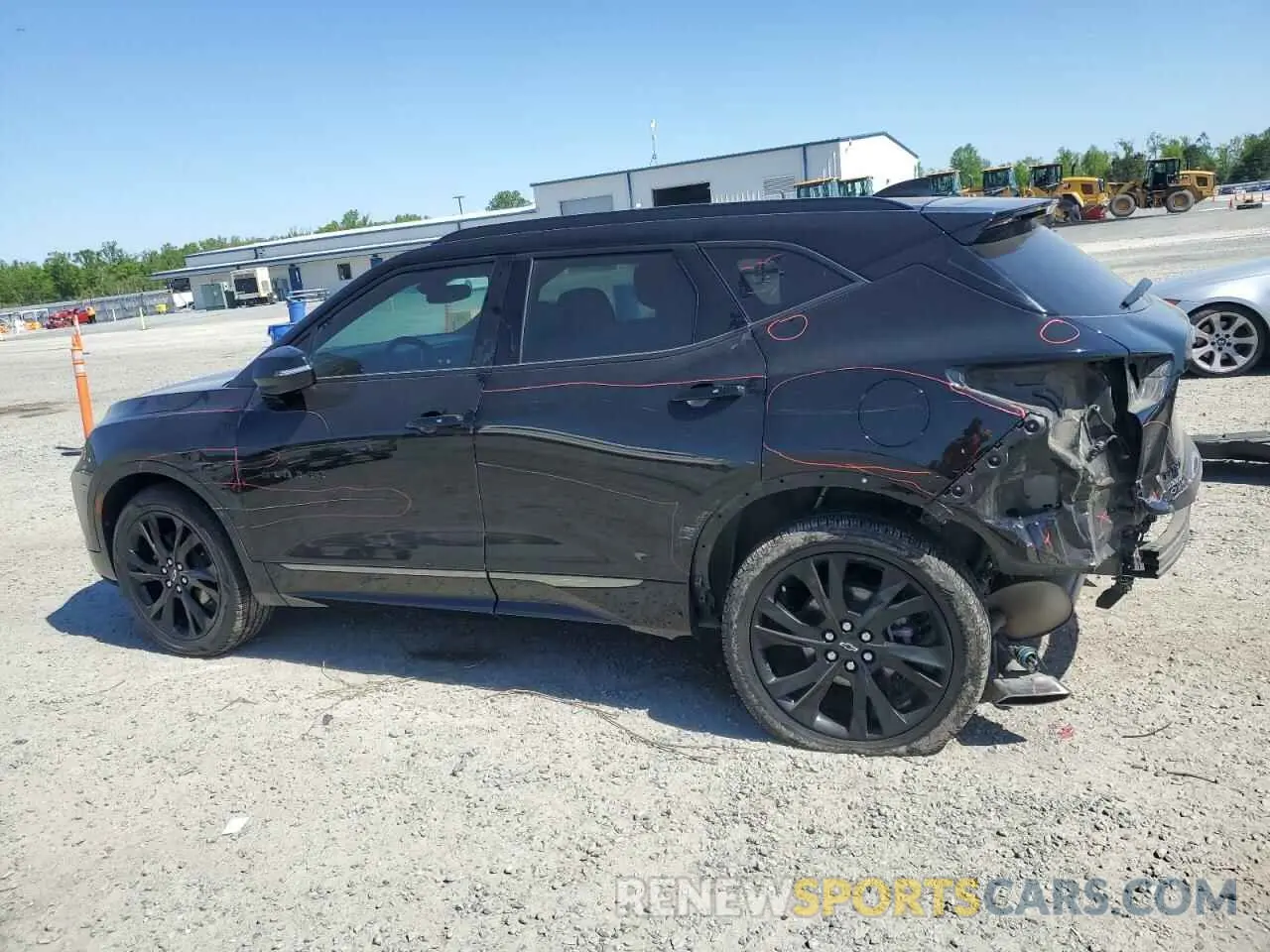 2 Photograph of a damaged car 3GNKBERS9NS224072 CHEVROLET BLAZER 2022