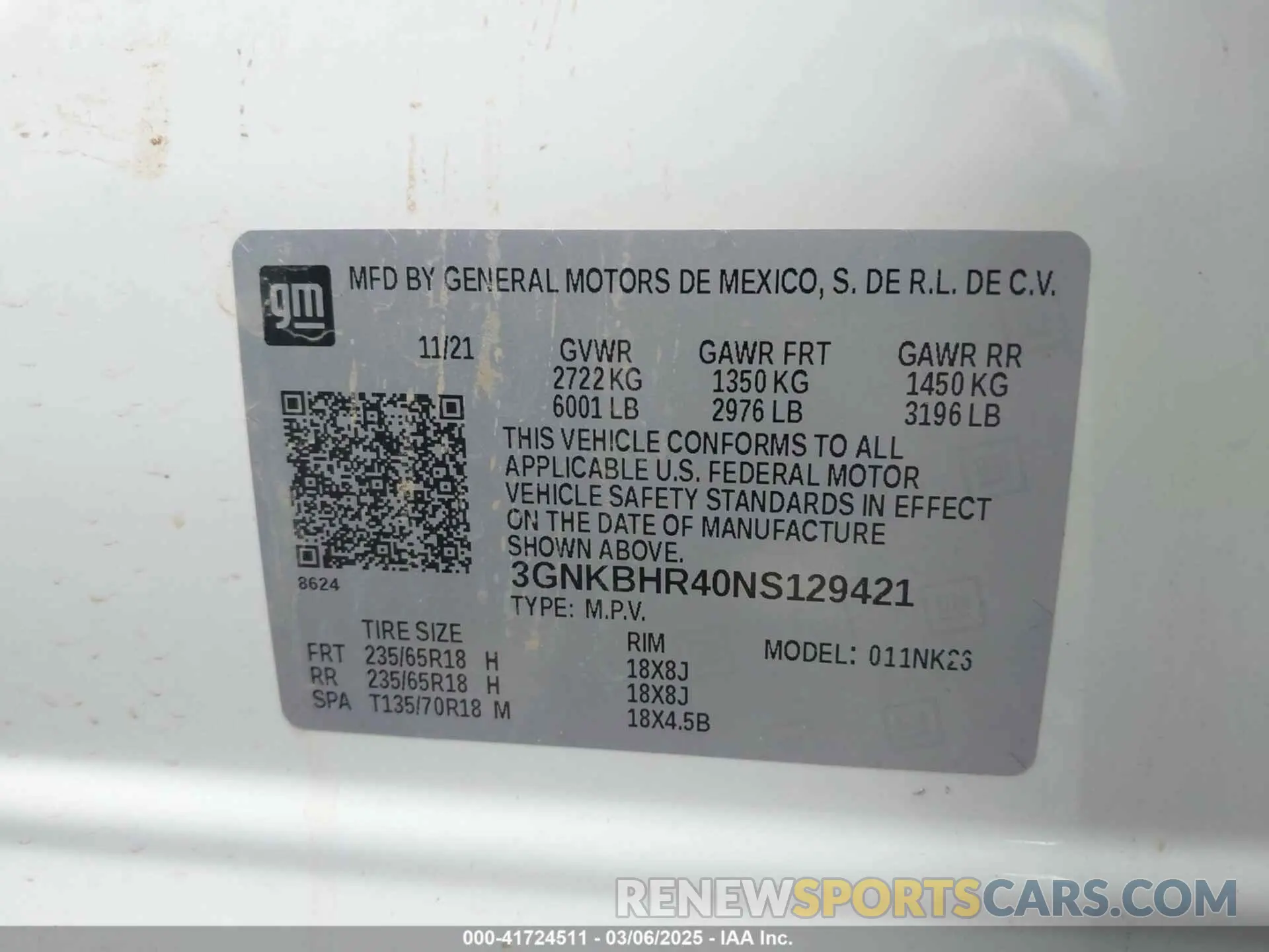 9 Photograph of a damaged car 3GNKBHR40NS129421 CHEVROLET BLAZER 2022