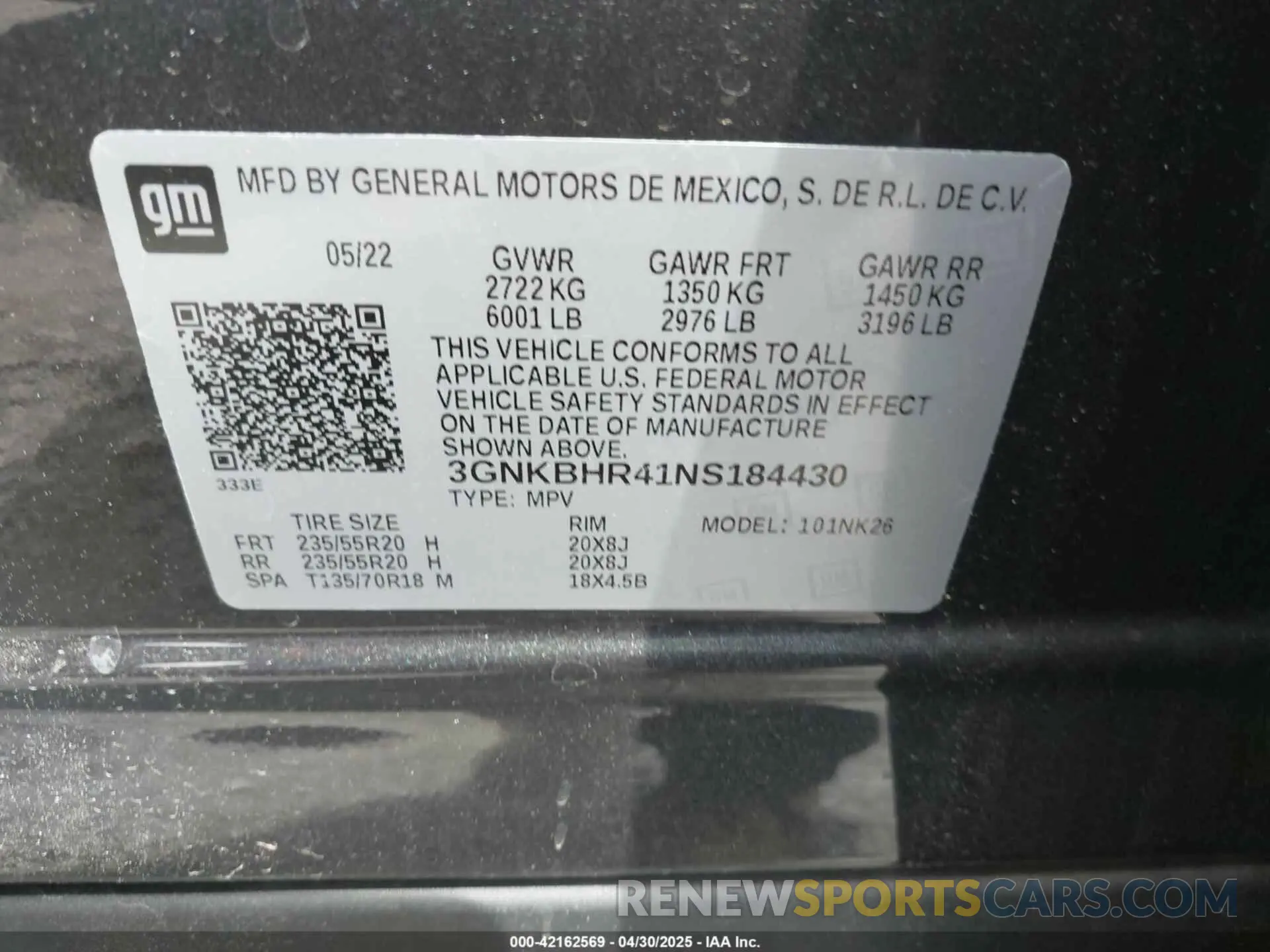 9 Photograph of a damaged car 3GNKBHR41NS184430 CHEVROLET BLAZER 2022