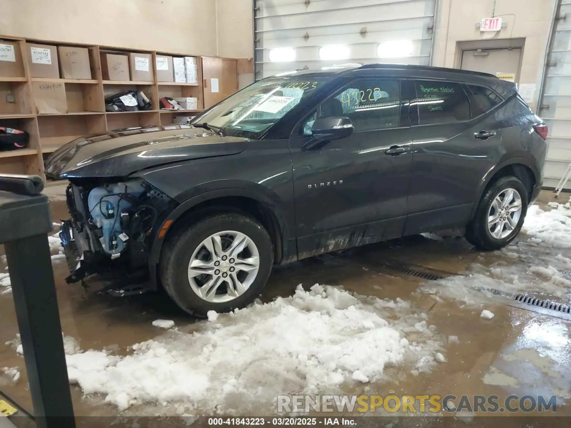 2 Photograph of a damaged car 3GNKBHR43NS118140 CHEVROLET BLAZER 2022