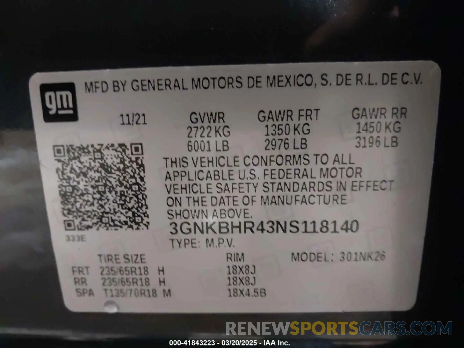 9 Photograph of a damaged car 3GNKBHR43NS118140 CHEVROLET BLAZER 2022