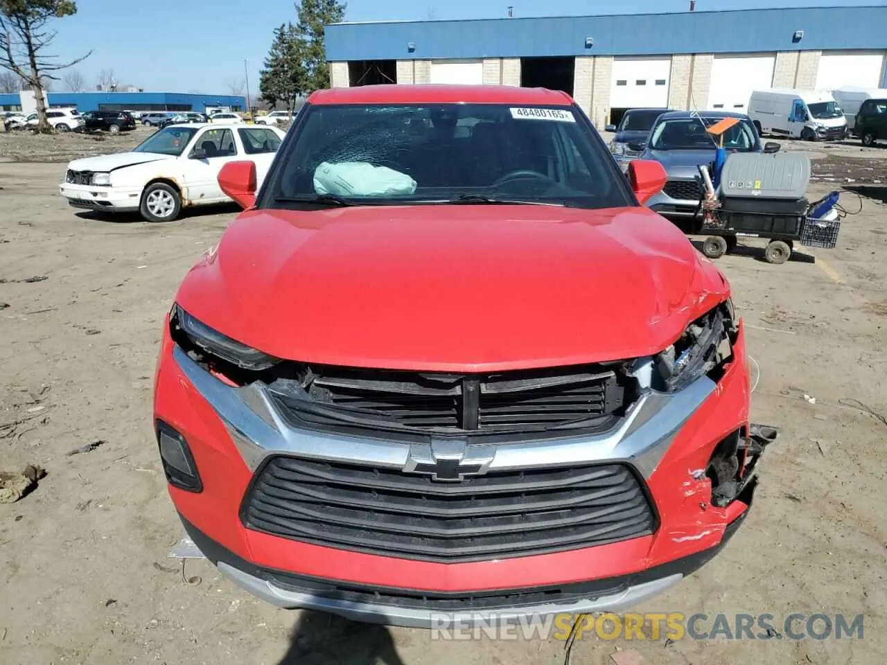 5 Photograph of a damaged car 3GNKBHR43NS128103 CHEVROLET BLAZER 2022