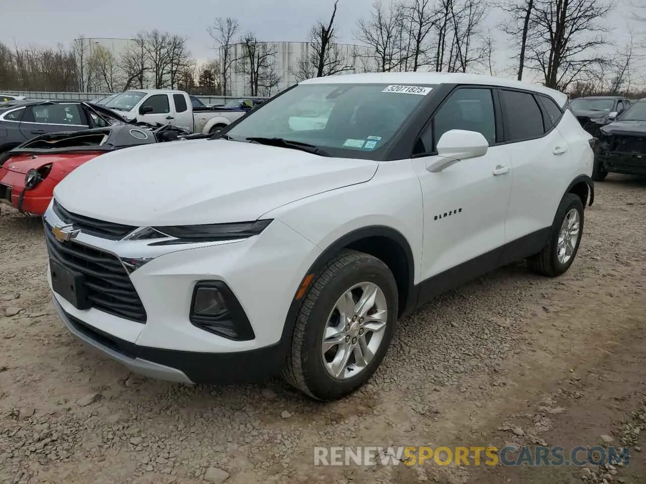1 Photograph of a damaged car 3GNKBHR44NS116459 CHEVROLET BLAZER 2022