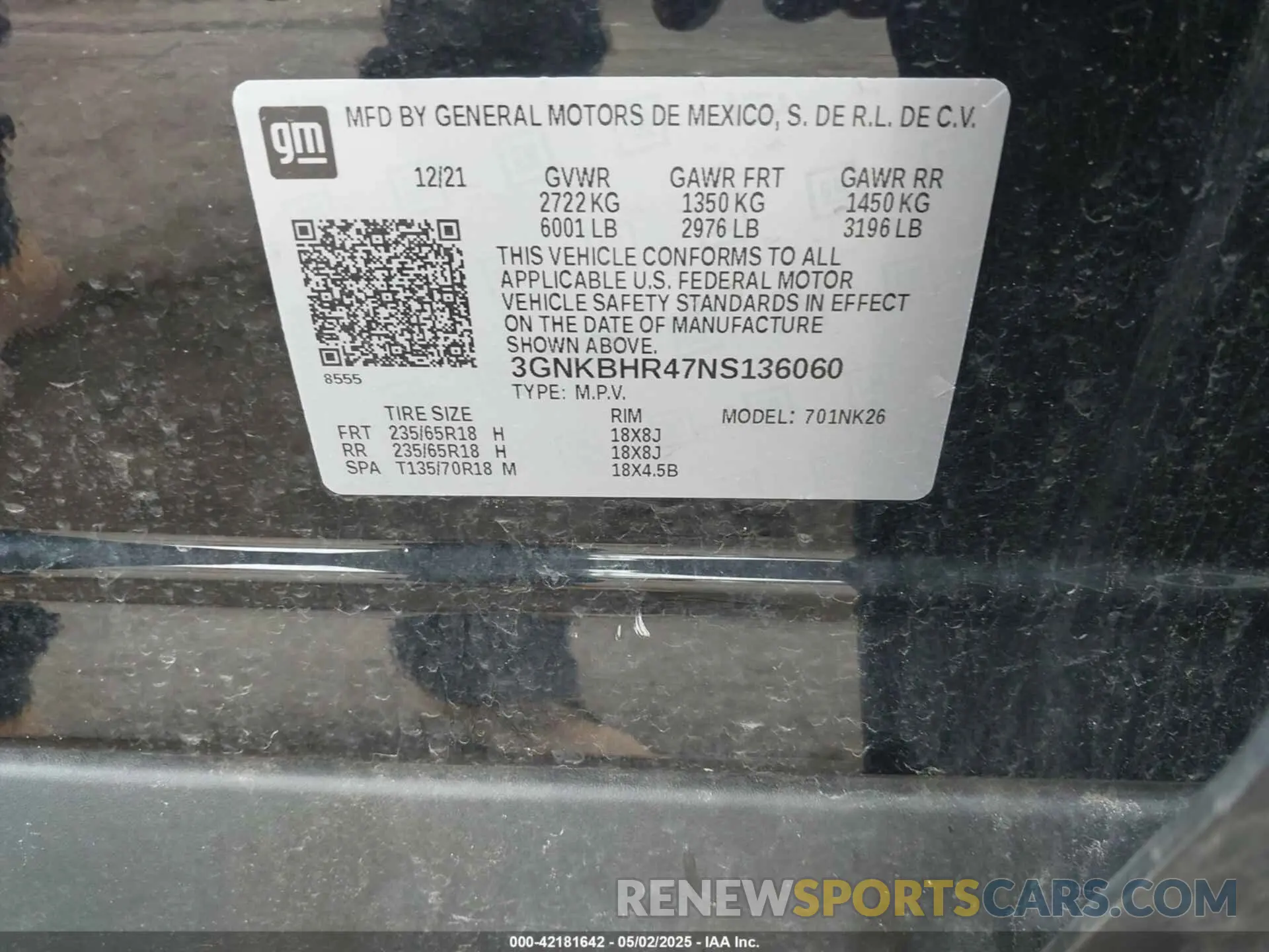 9 Photograph of a damaged car 3GNKBHR47NS136060 CHEVROLET BLAZER 2022