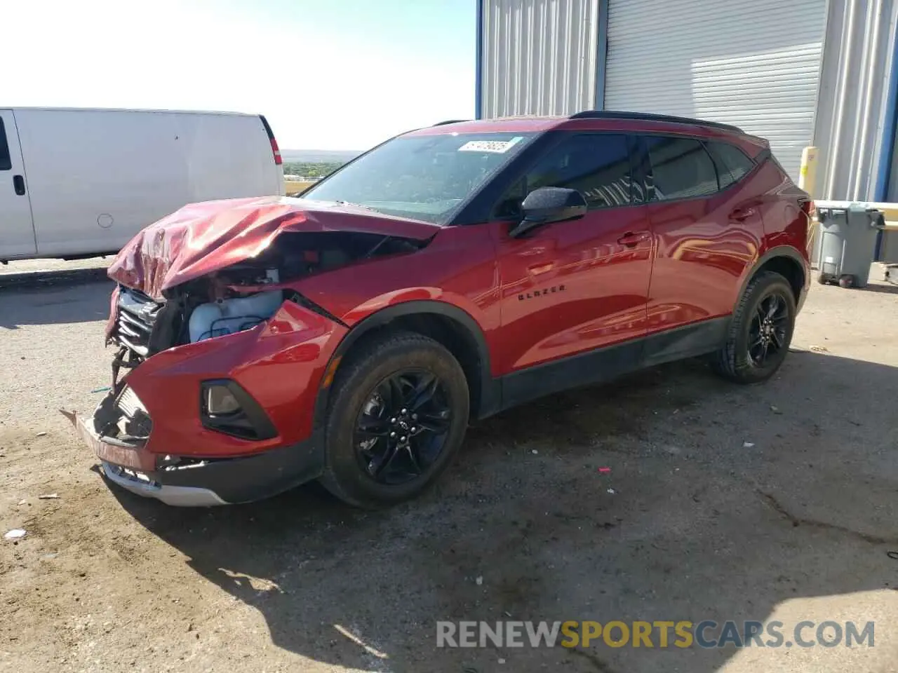 1 Photograph of a damaged car 3GNKBHR48NS121213 CHEVROLET BLAZER 2022