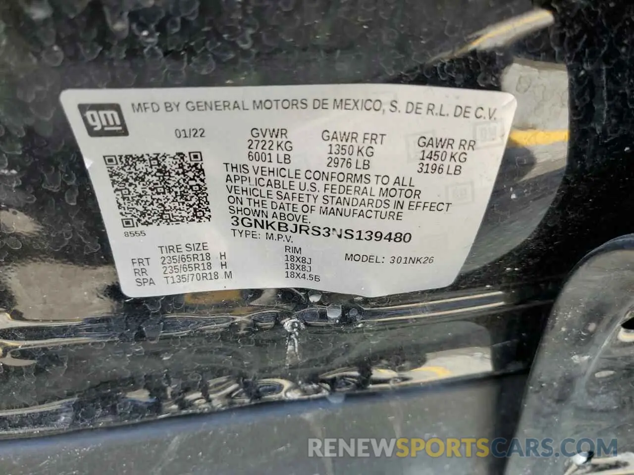 13 Photograph of a damaged car 3GNKBJRS3NS139480 CHEVROLET BLAZER 2022
