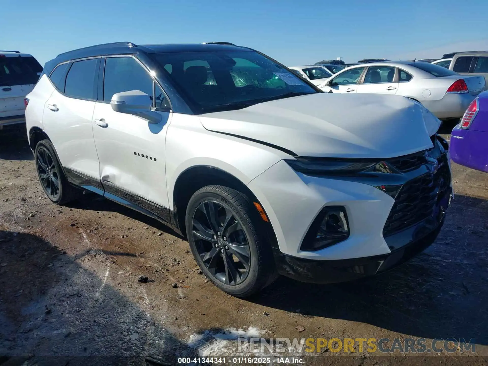 1 Photograph of a damaged car 3GNKBKRS7NS223680 CHEVROLET BLAZER 2022