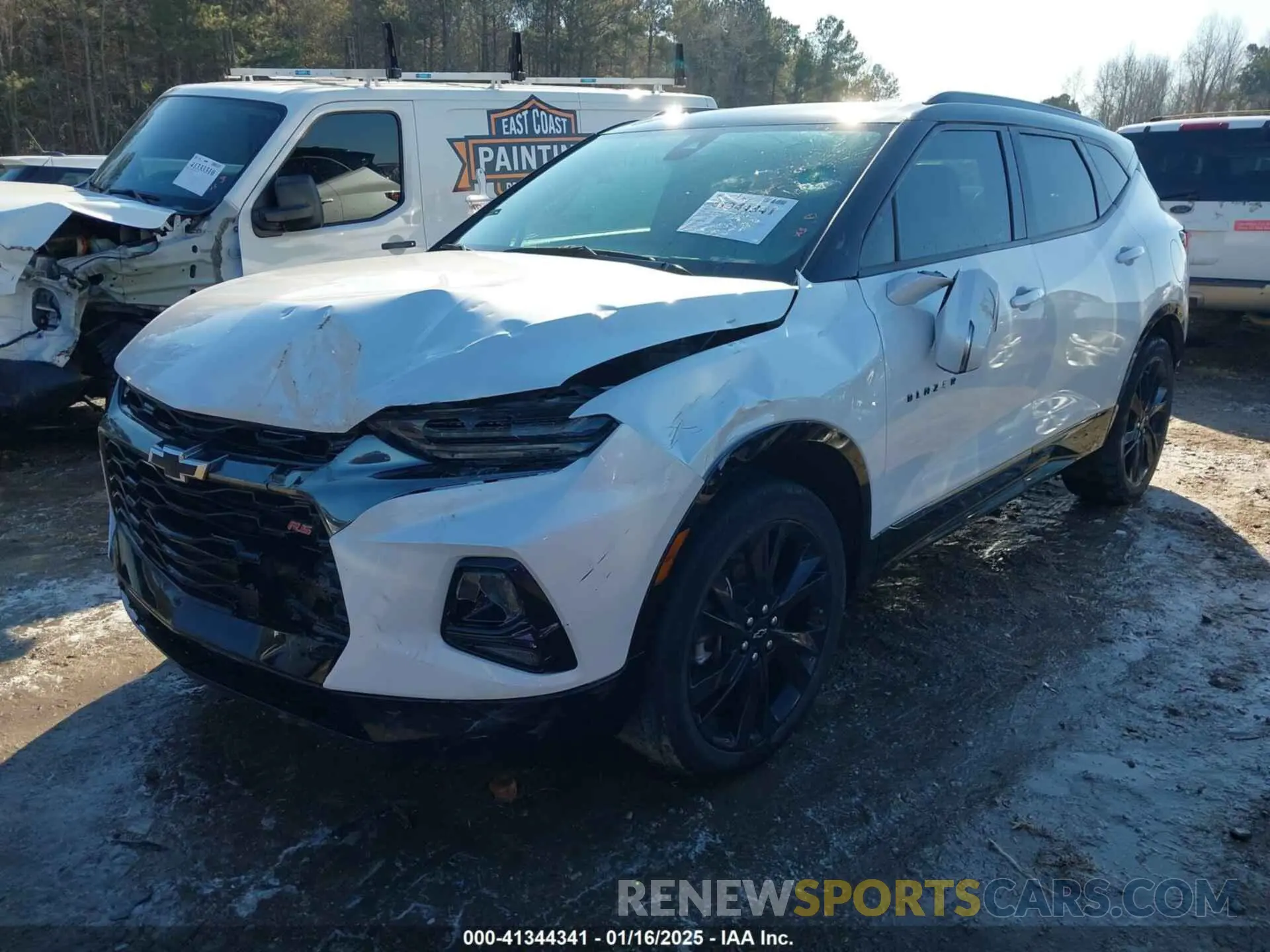 2 Photograph of a damaged car 3GNKBKRS7NS223680 CHEVROLET BLAZER 2022