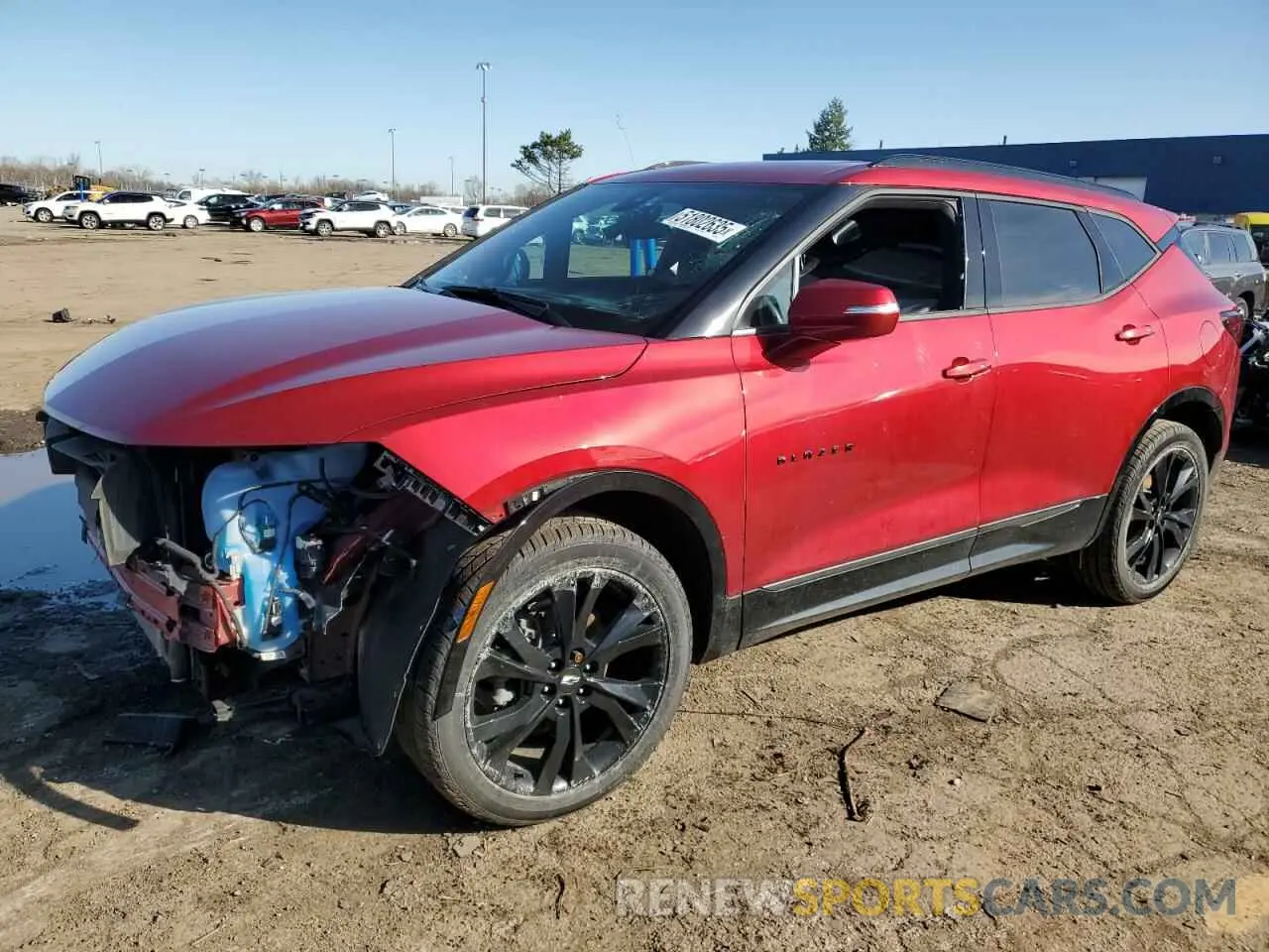 1 Photograph of a damaged car 3GNKBKRS8NS118193 CHEVROLET BLAZER 2022