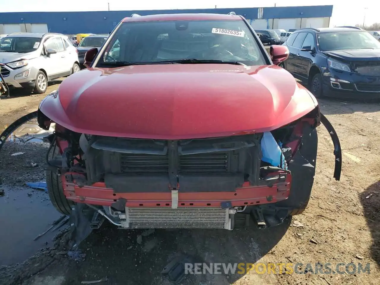 5 Photograph of a damaged car 3GNKBKRS8NS118193 CHEVROLET BLAZER 2022