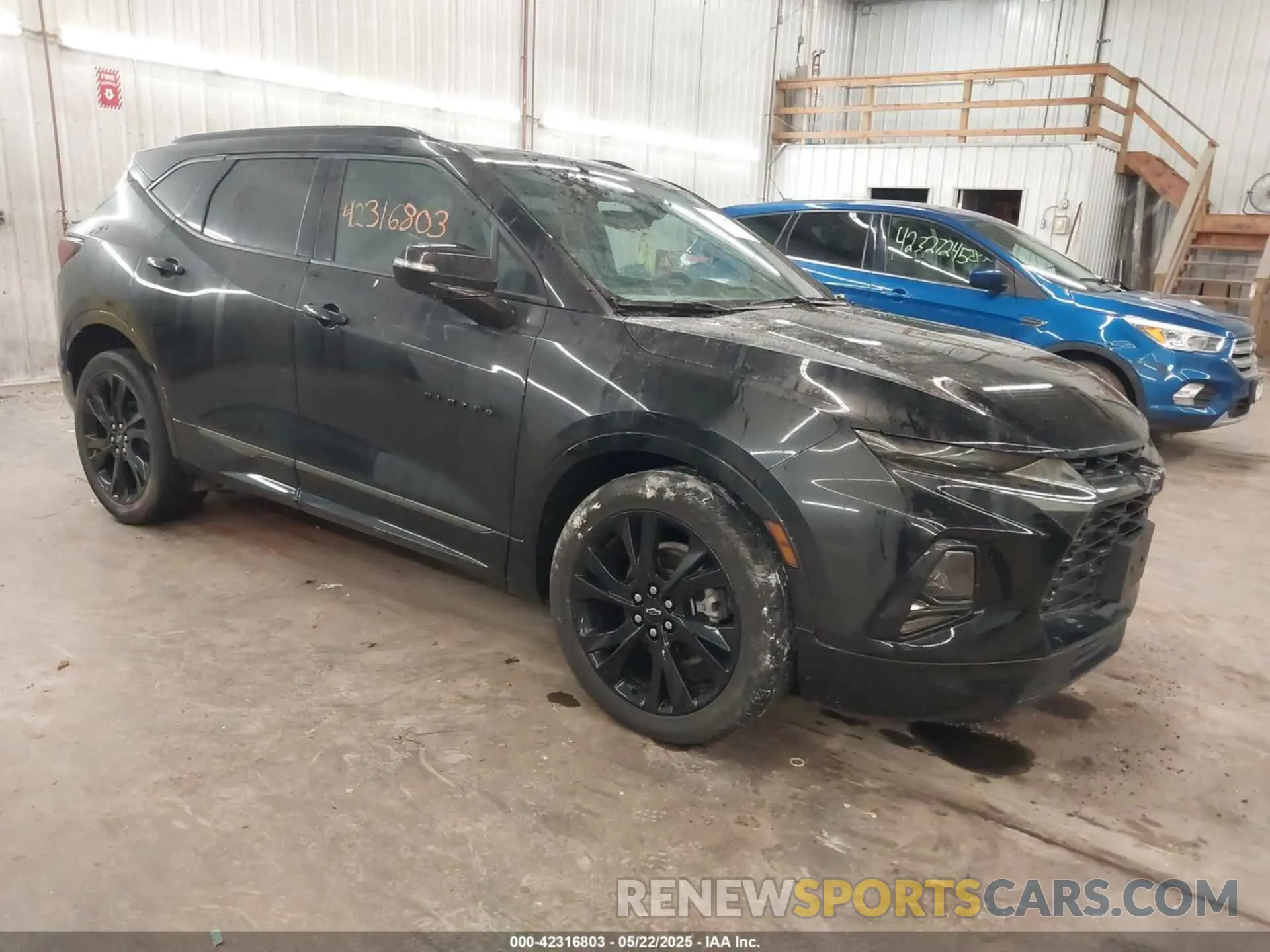 1 Photograph of a damaged car 3GNKBKRS8NS175932 CHEVROLET BLAZER 2022