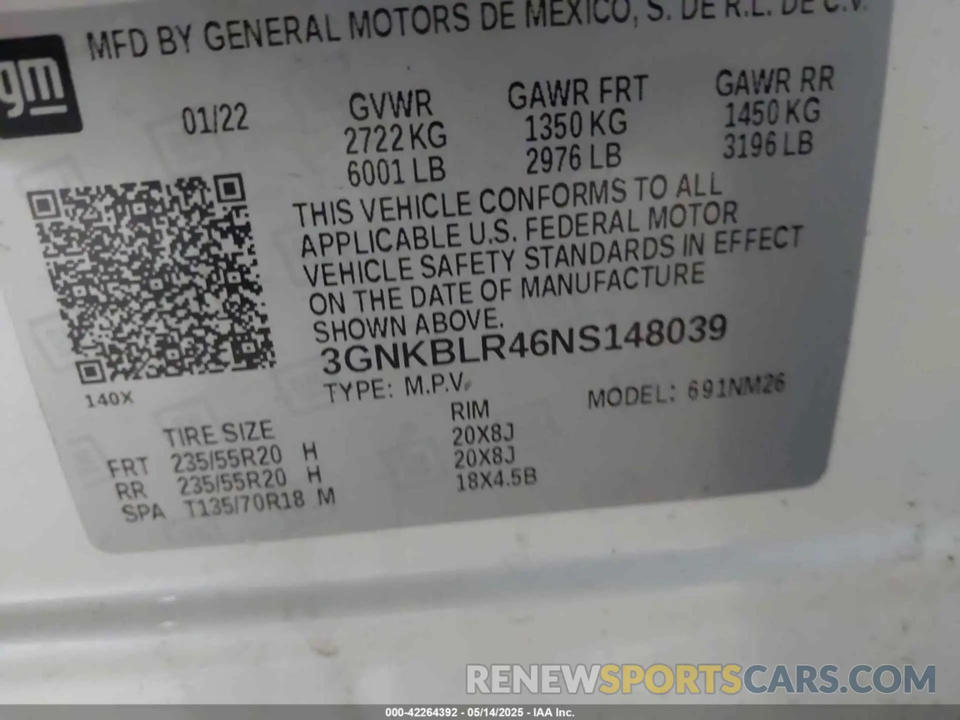 9 Photograph of a damaged car 3GNKBLR46NS148039 CHEVROLET BLAZER 2022