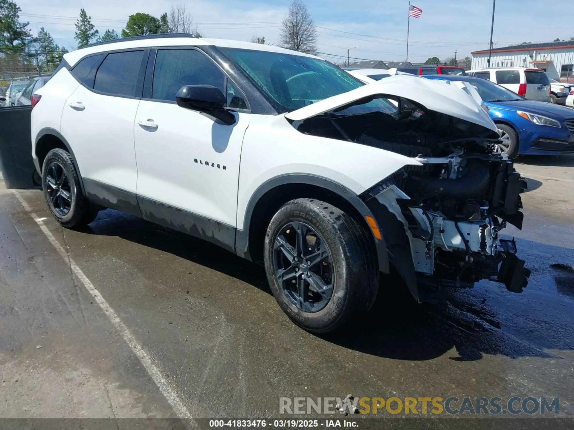 1 Photograph of a damaged car 3GNKBCR40PS101480 CHEVROLET BLAZER 2023