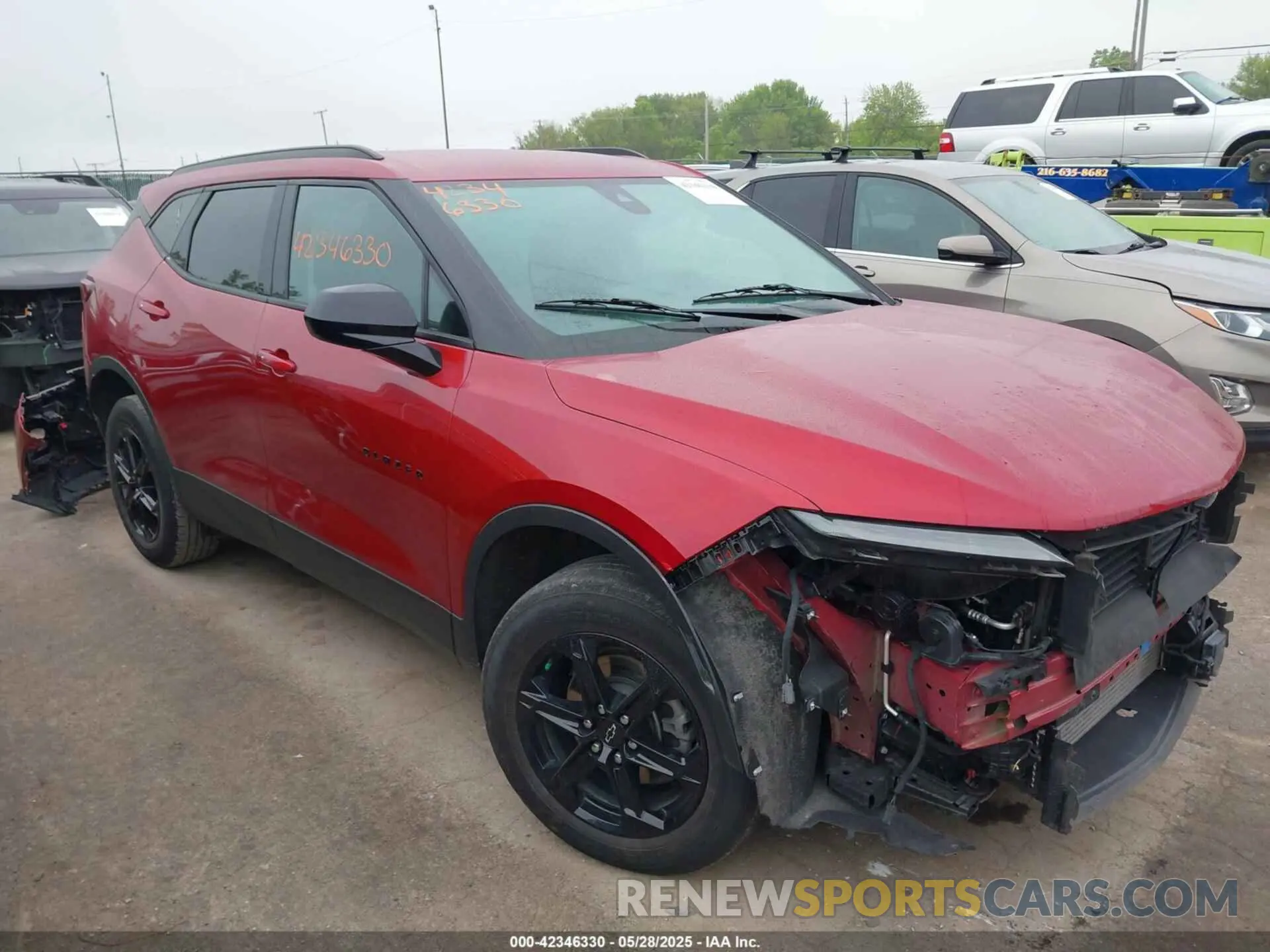 1 Photograph of a damaged car 3GNKBCR41PS118899 CHEVROLET BLAZER 2023