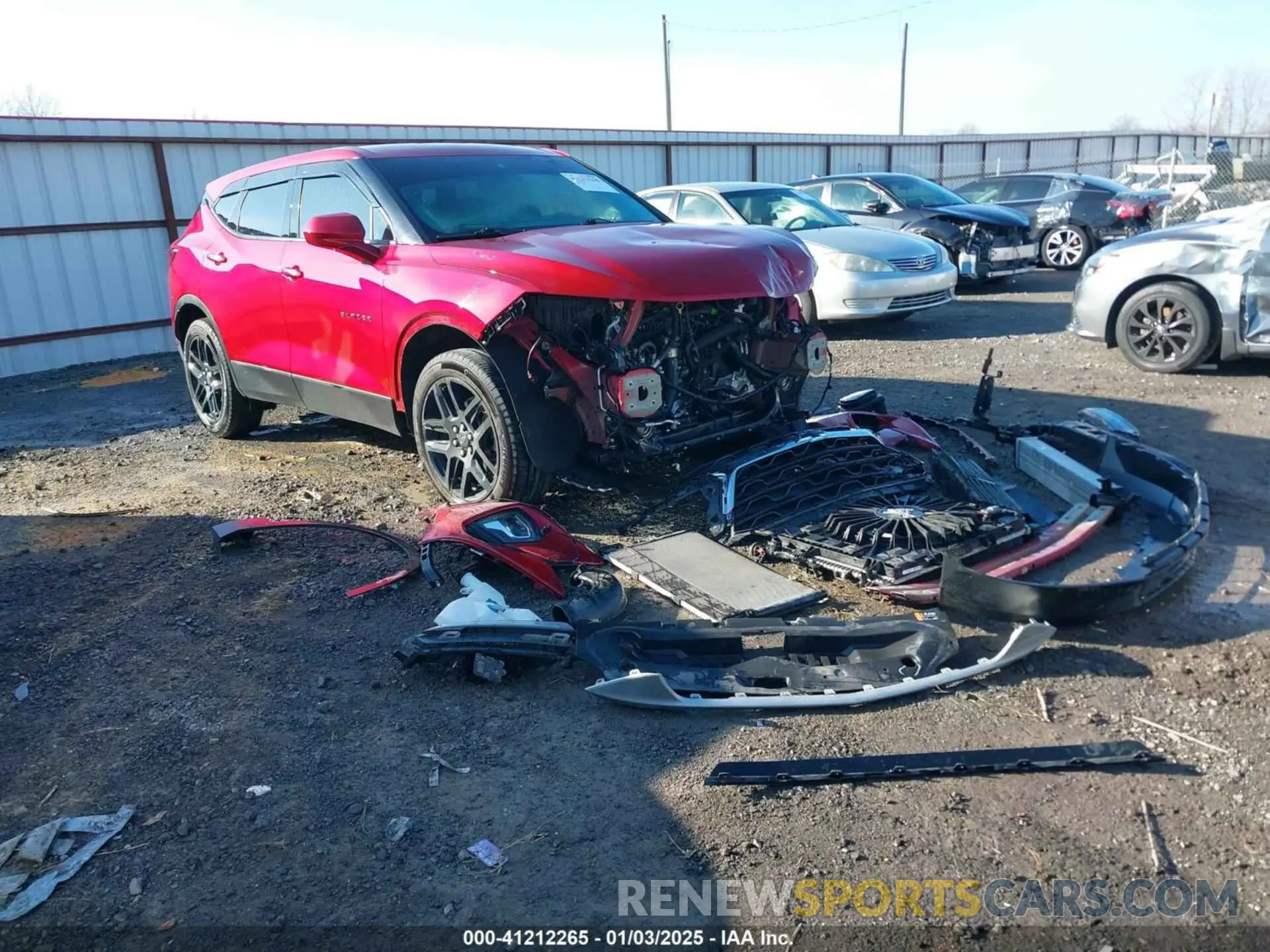 1 Photograph of a damaged car 3GNKBCR41PS173949 CHEVROLET BLAZER 2023