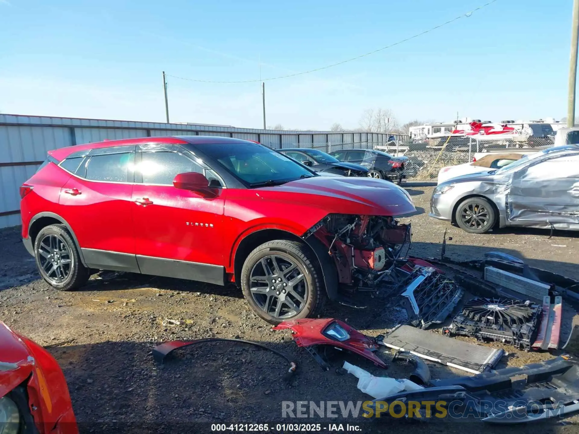 13 Photograph of a damaged car 3GNKBCR41PS173949 CHEVROLET BLAZER 2023