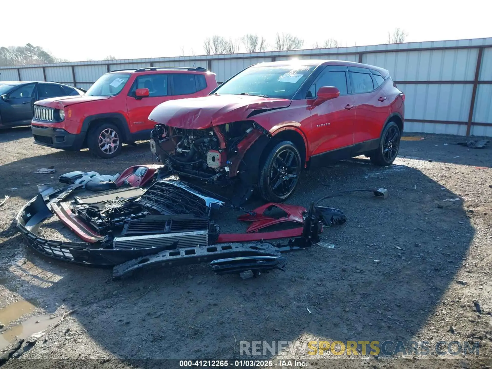 2 Photograph of a damaged car 3GNKBCR41PS173949 CHEVROLET BLAZER 2023