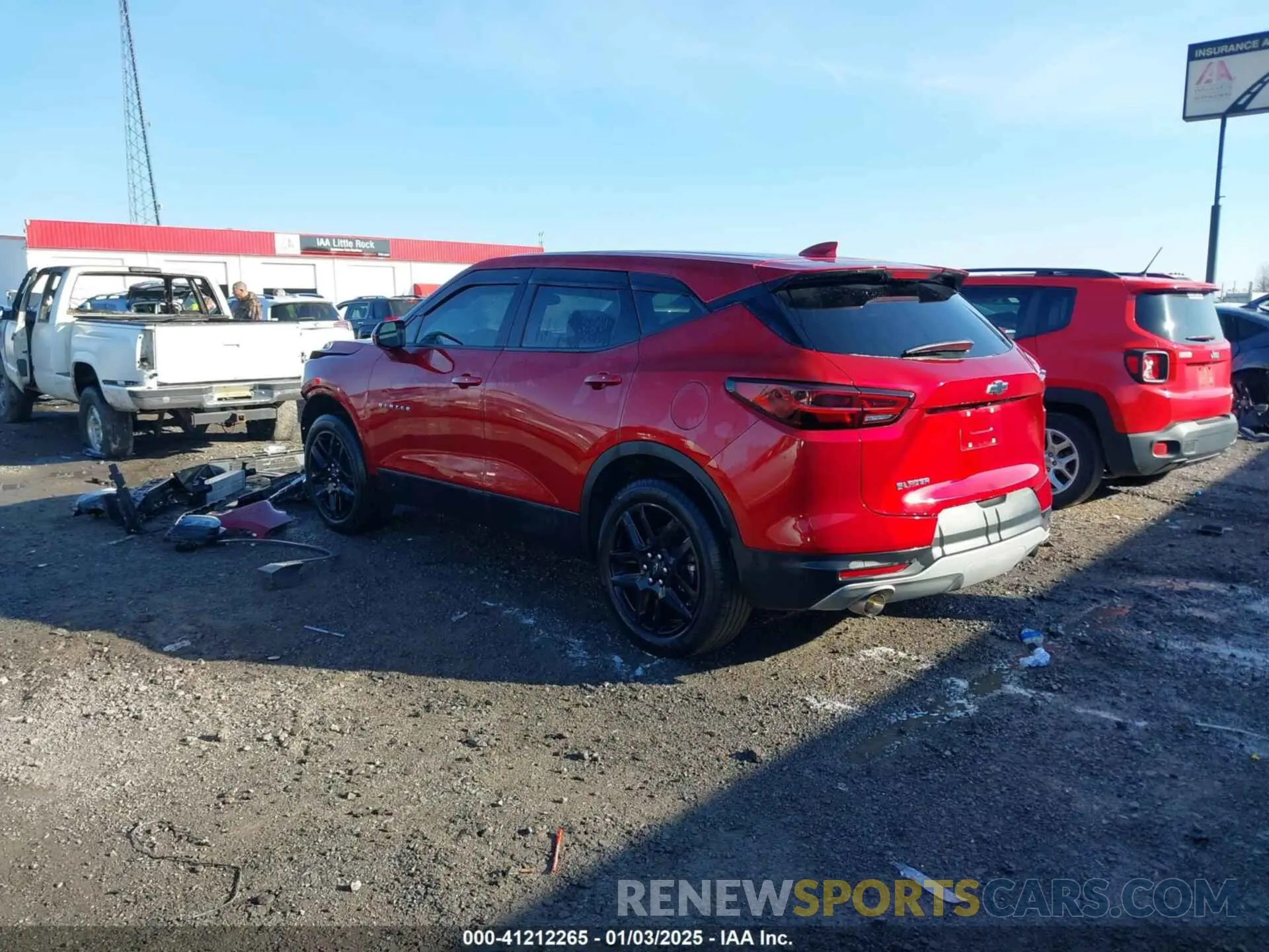 3 Photograph of a damaged car 3GNKBCR41PS173949 CHEVROLET BLAZER 2023