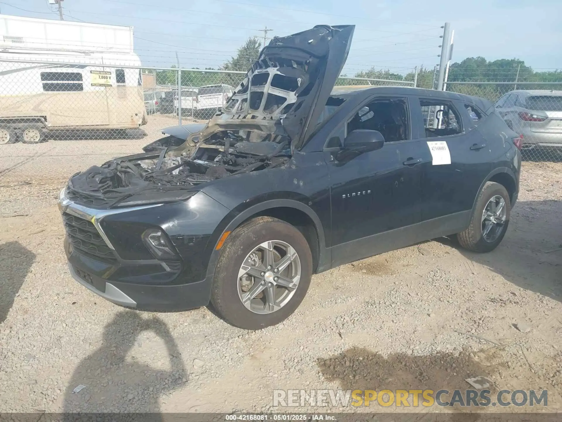 2 Photograph of a damaged car 3GNKBCR41PS222938 CHEVROLET BLAZER 2023