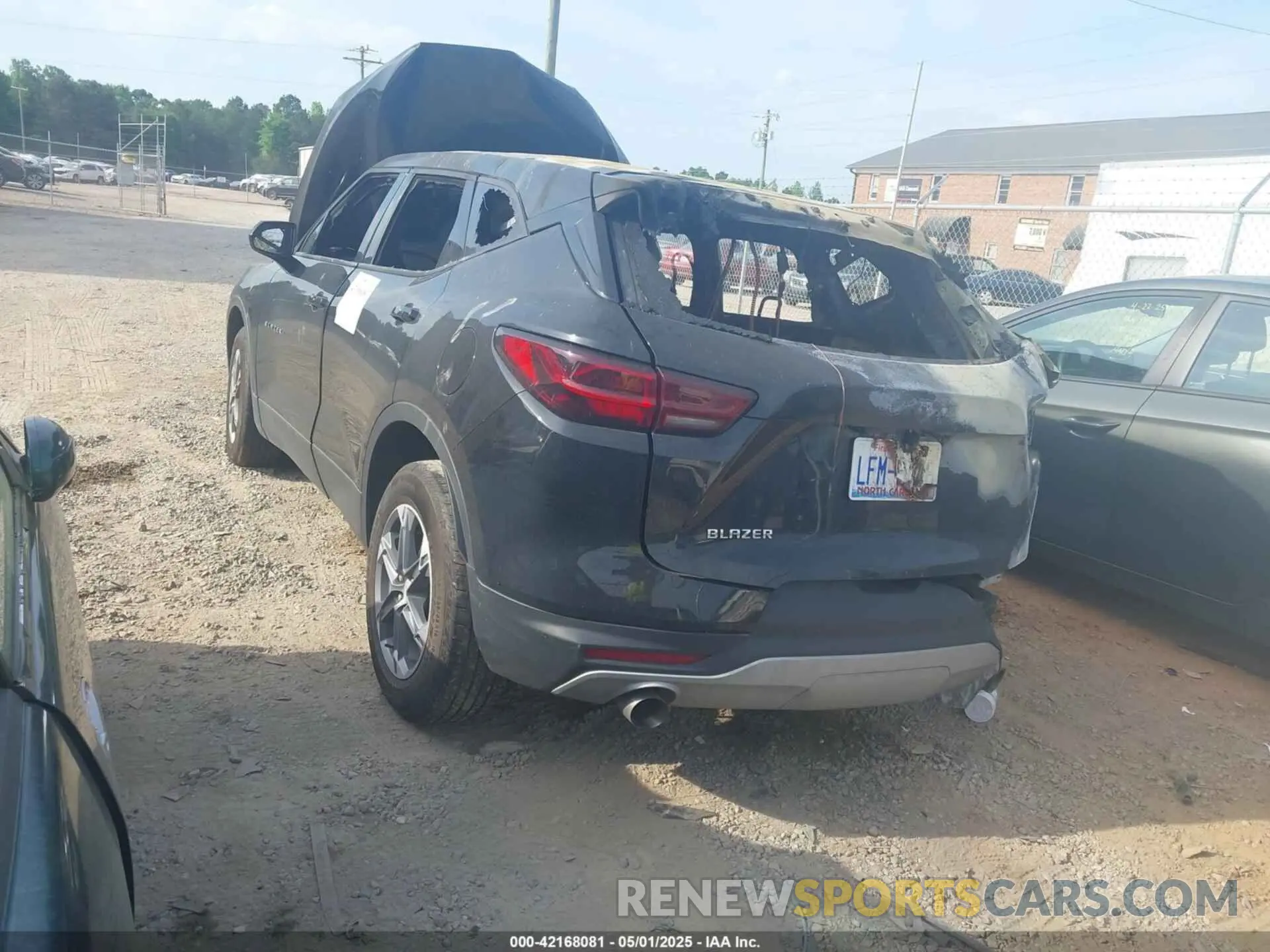 3 Photograph of a damaged car 3GNKBCR41PS222938 CHEVROLET BLAZER 2023