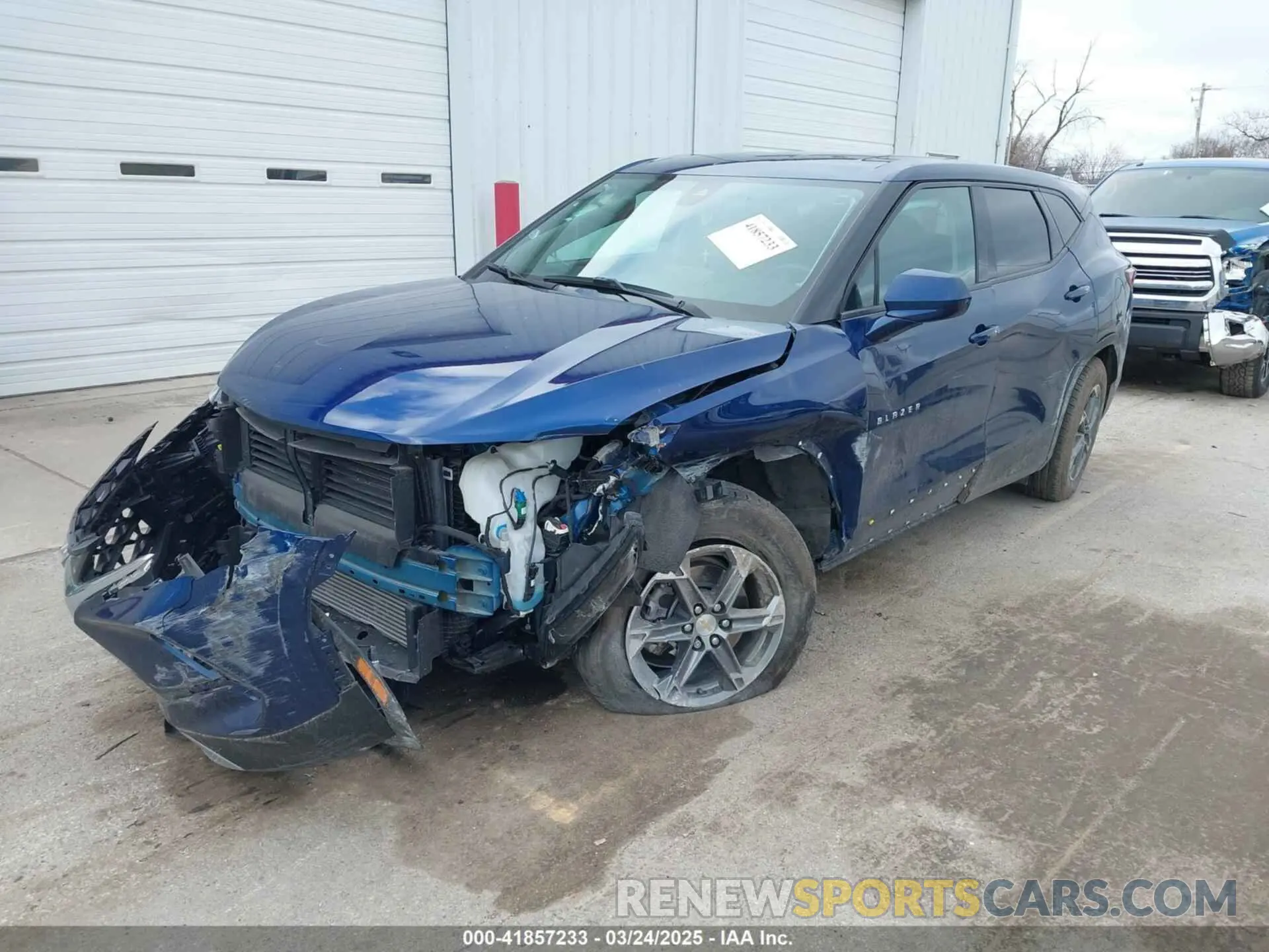 2 Photograph of a damaged car 3GNKBCR43PS102445 CHEVROLET BLAZER 2023