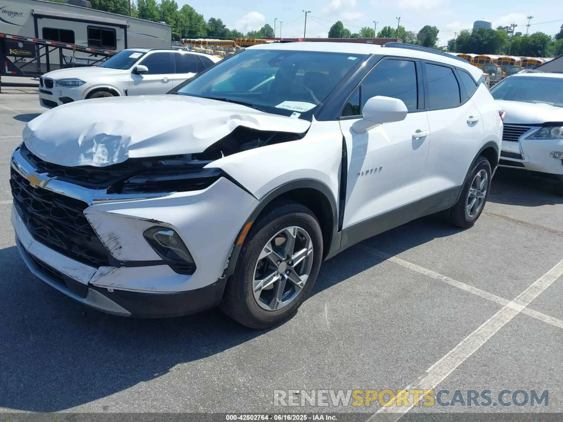 2 Photograph of a damaged car 3GNKBCR45PS193511 CHEVROLET BLAZER 2023