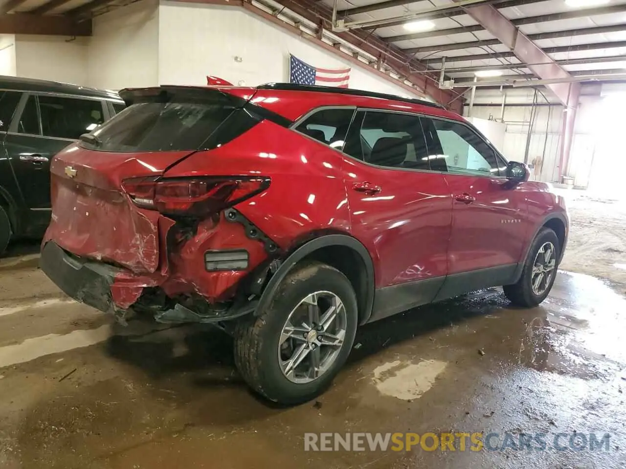 3 Photograph of a damaged car 3GNKBCR46PS207755 CHEVROLET BLAZER 2023
