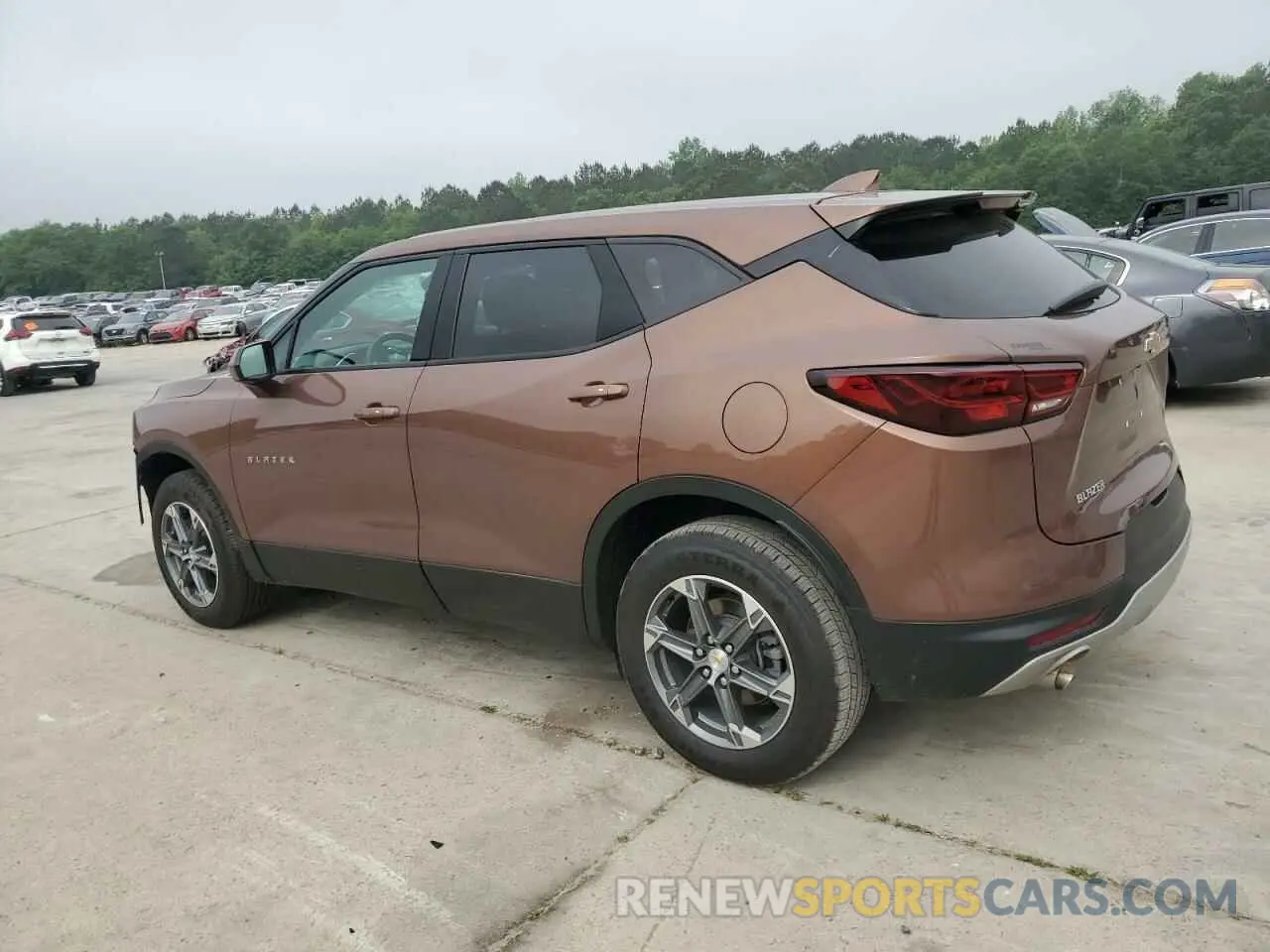 2 Photograph of a damaged car 3GNKBCR47PS105140 CHEVROLET BLAZER 2023