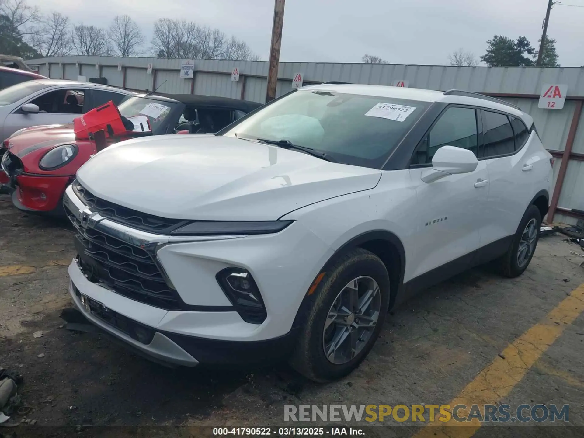2 Photograph of a damaged car 3GNKBCR48PS111822 CHEVROLET BLAZER 2023