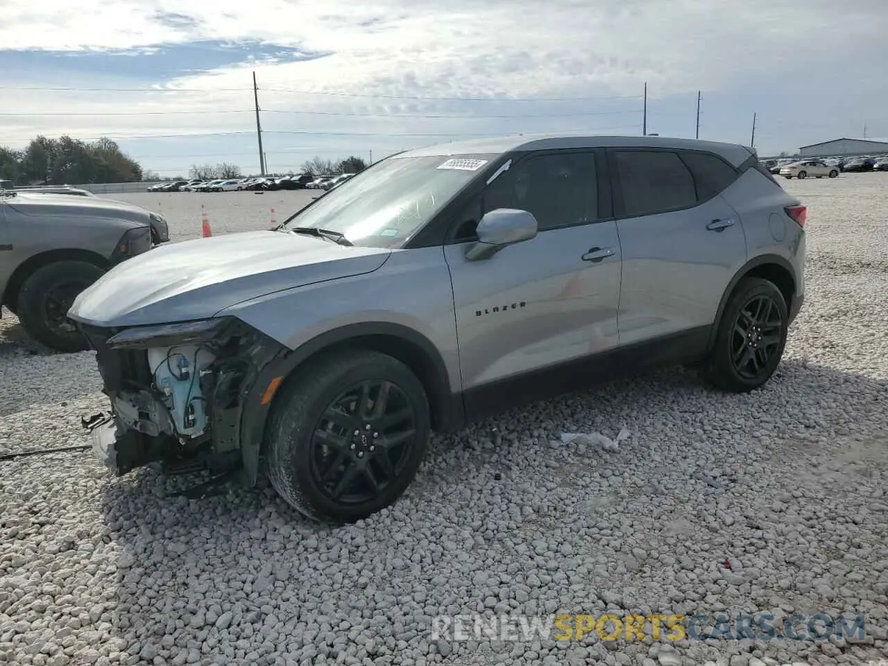 1 Photograph of a damaged car 3GNKBCR49PS131321 CHEVROLET BLAZER 2023
