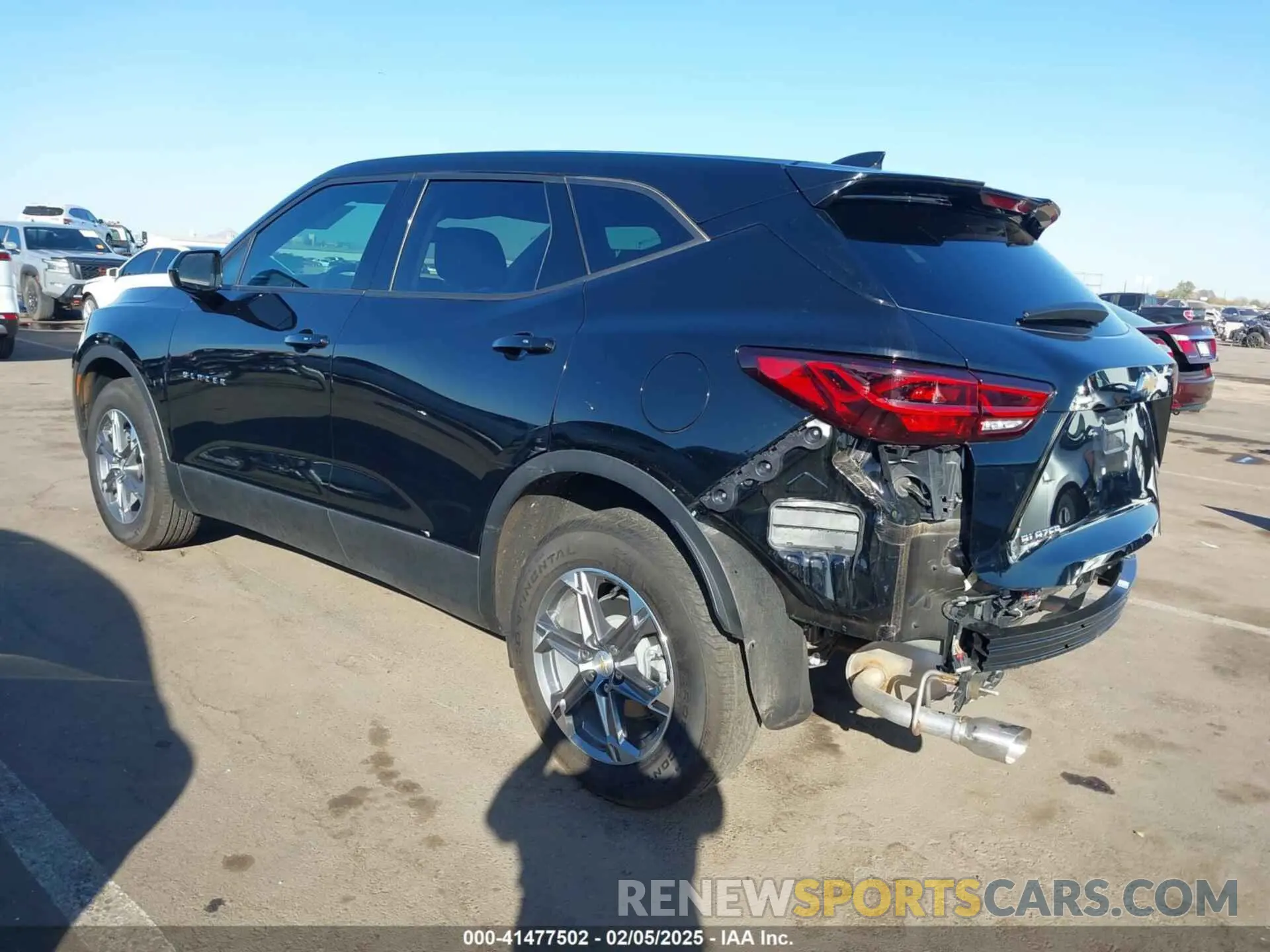 3 Photograph of a damaged car 3GNKBCR49PS153058 CHEVROLET BLAZER 2023