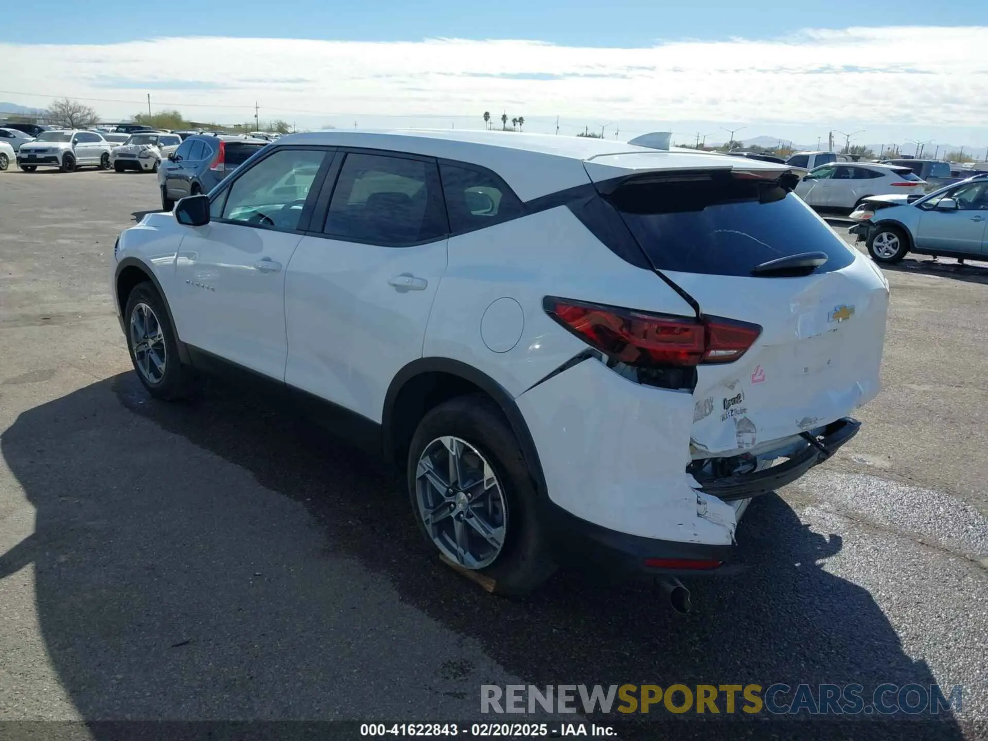 3 Photograph of a damaged car 3GNKBCR4XPS116844 CHEVROLET BLAZER 2023