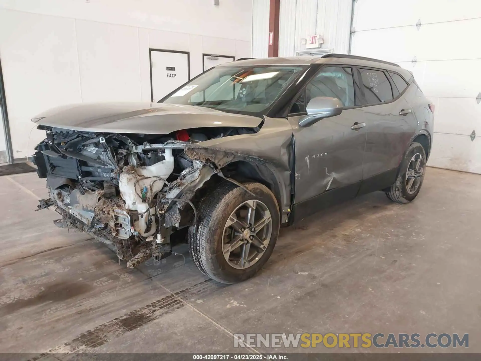 2 Photograph of a damaged car 3GNKBCR4XPS214756 CHEVROLET BLAZER 2023