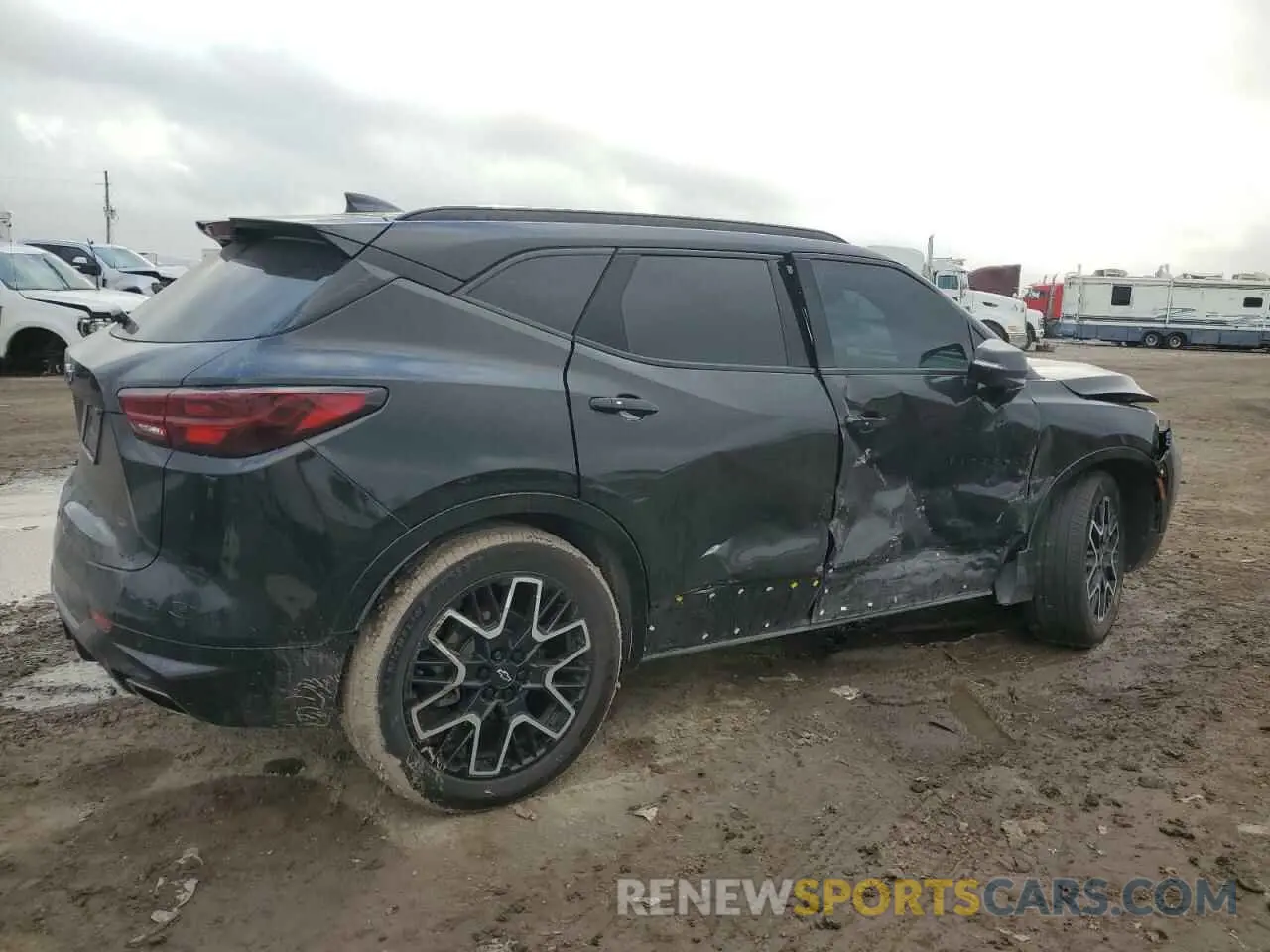 3 Photograph of a damaged car 3GNKBERS3PS103119 CHEVROLET BLAZER 2023