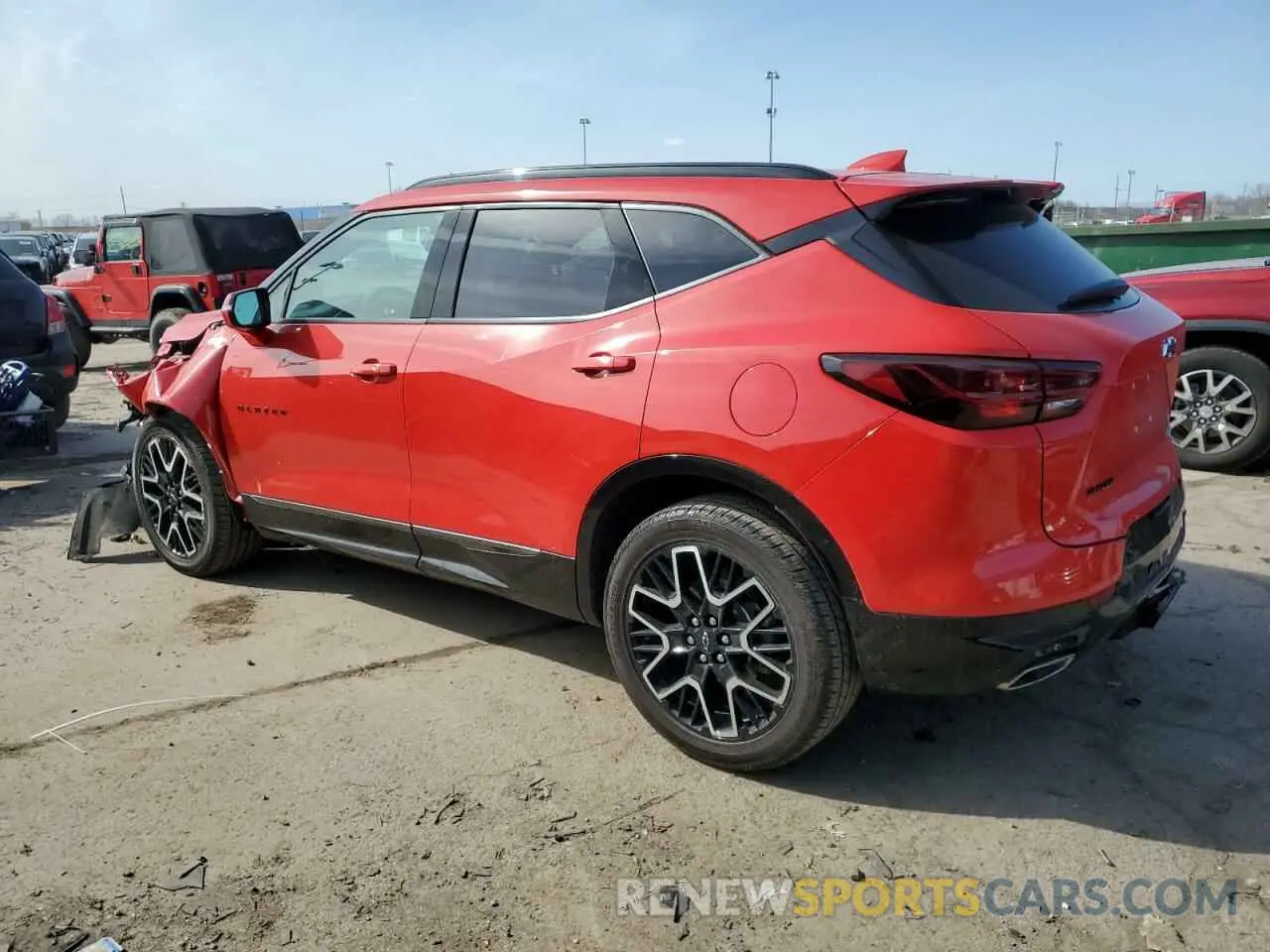 2 Photograph of a damaged car 3GNKBERS3PS226533 CHEVROLET BLAZER 2023