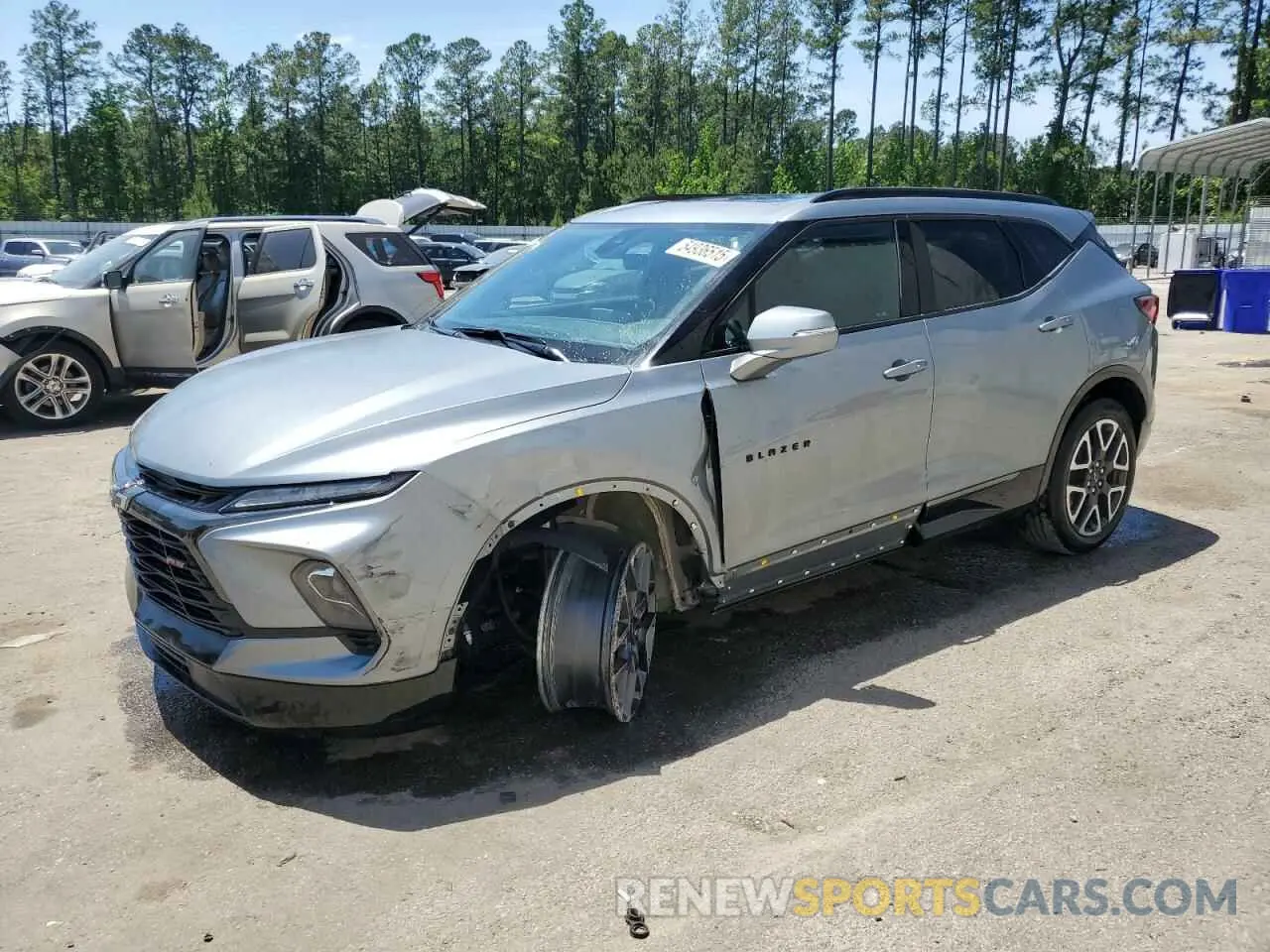 1 Photograph of a damaged car 3GNKBERS4PS232289 CHEVROLET BLAZER 2023