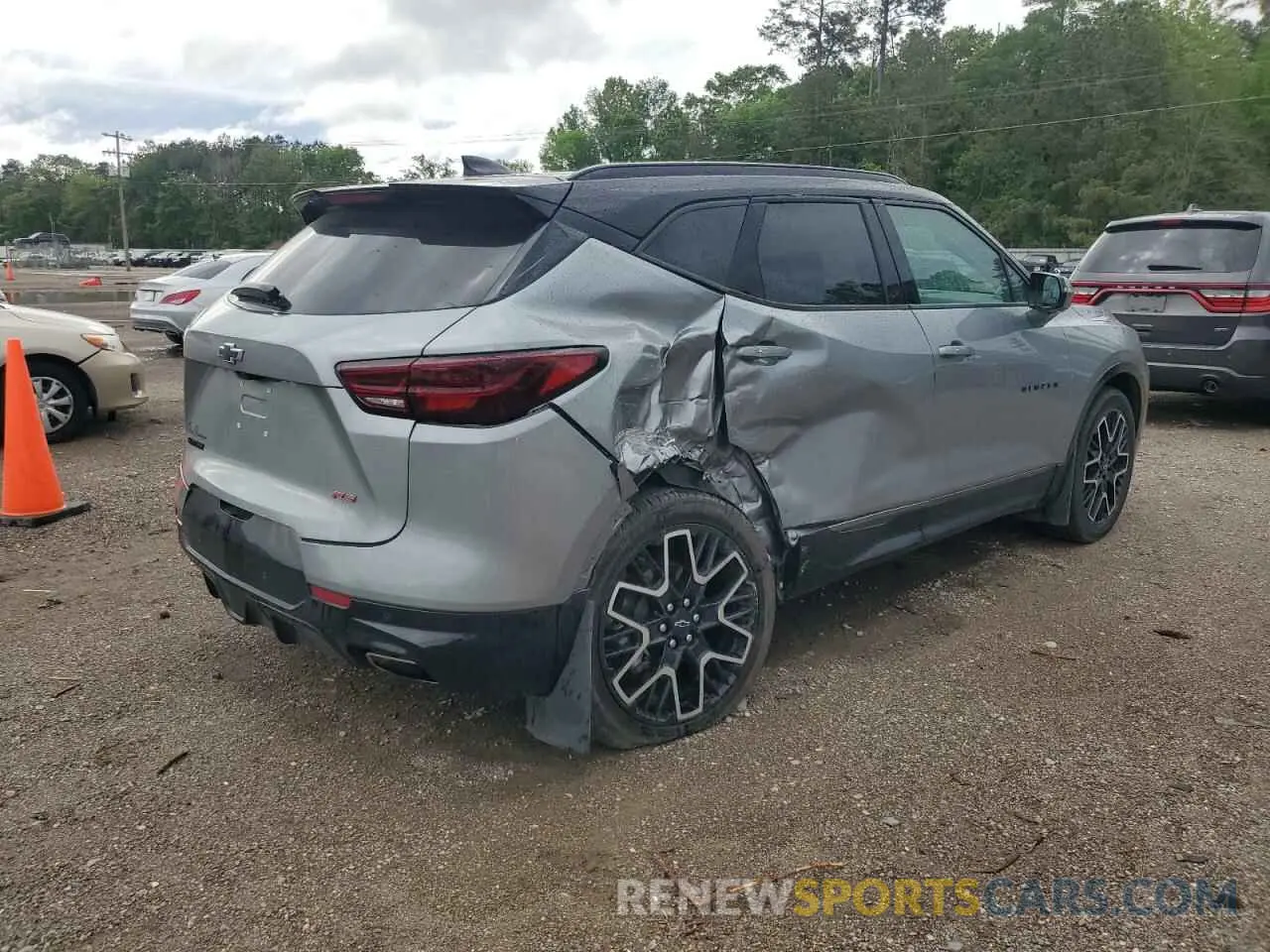 3 Photograph of a damaged car 3GNKBERS5PS230227 CHEVROLET BLAZER 2023