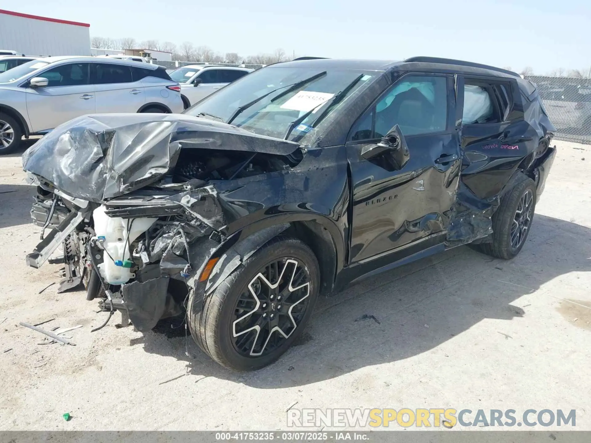 2 Photograph of a damaged car 3GNKBERS7PS102720 CHEVROLET BLAZER 2023