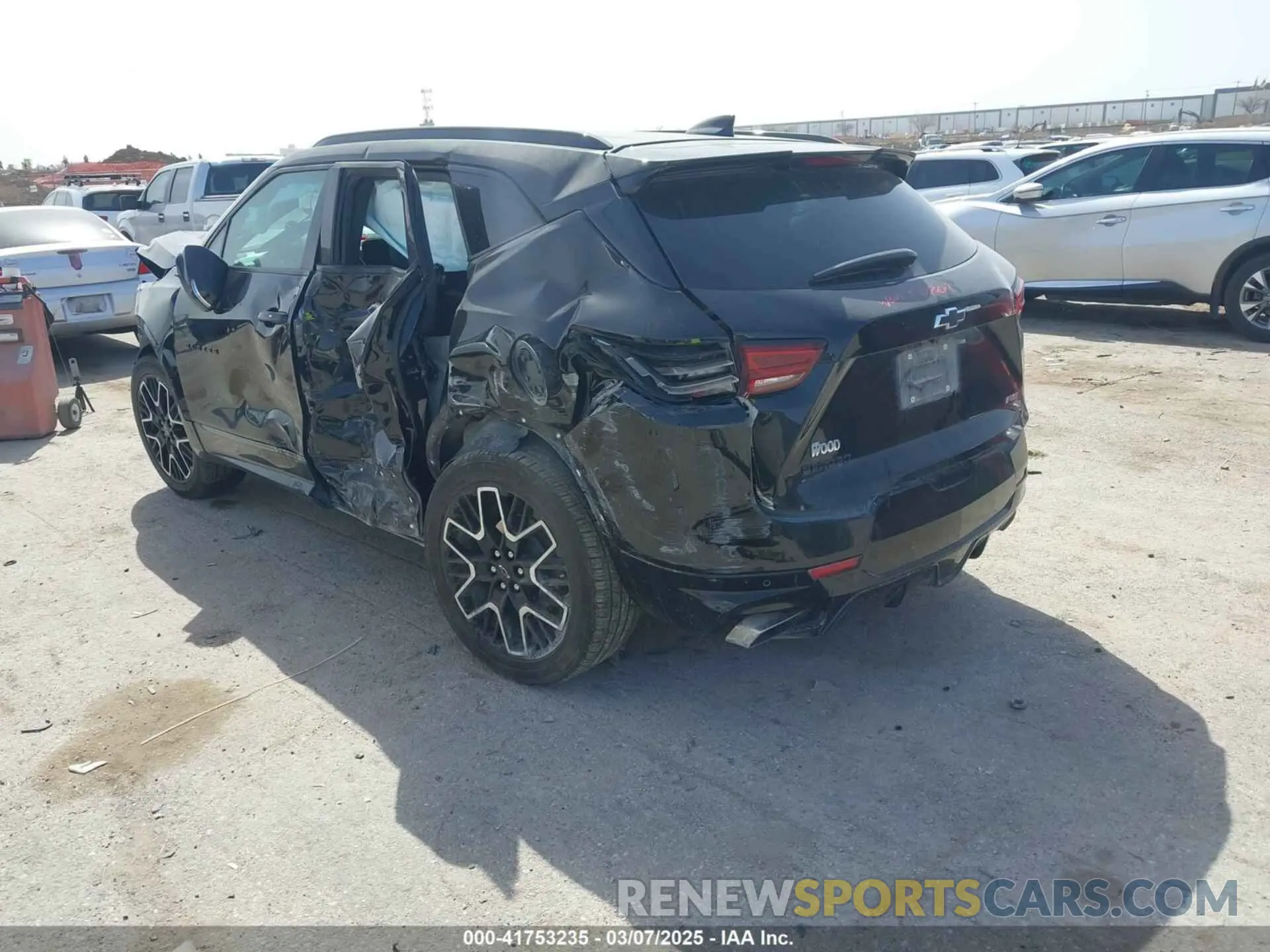 3 Photograph of a damaged car 3GNKBERS7PS102720 CHEVROLET BLAZER 2023