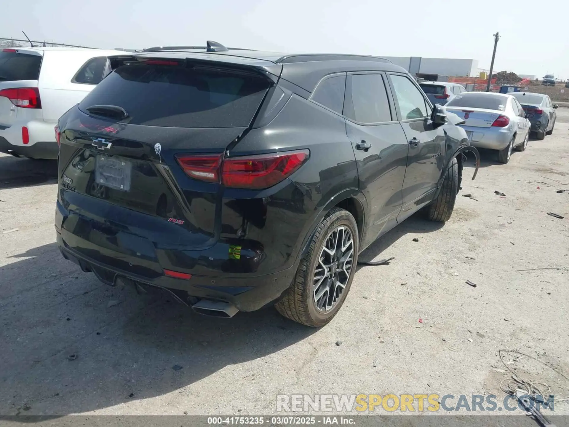 4 Photograph of a damaged car 3GNKBERS7PS102720 CHEVROLET BLAZER 2023